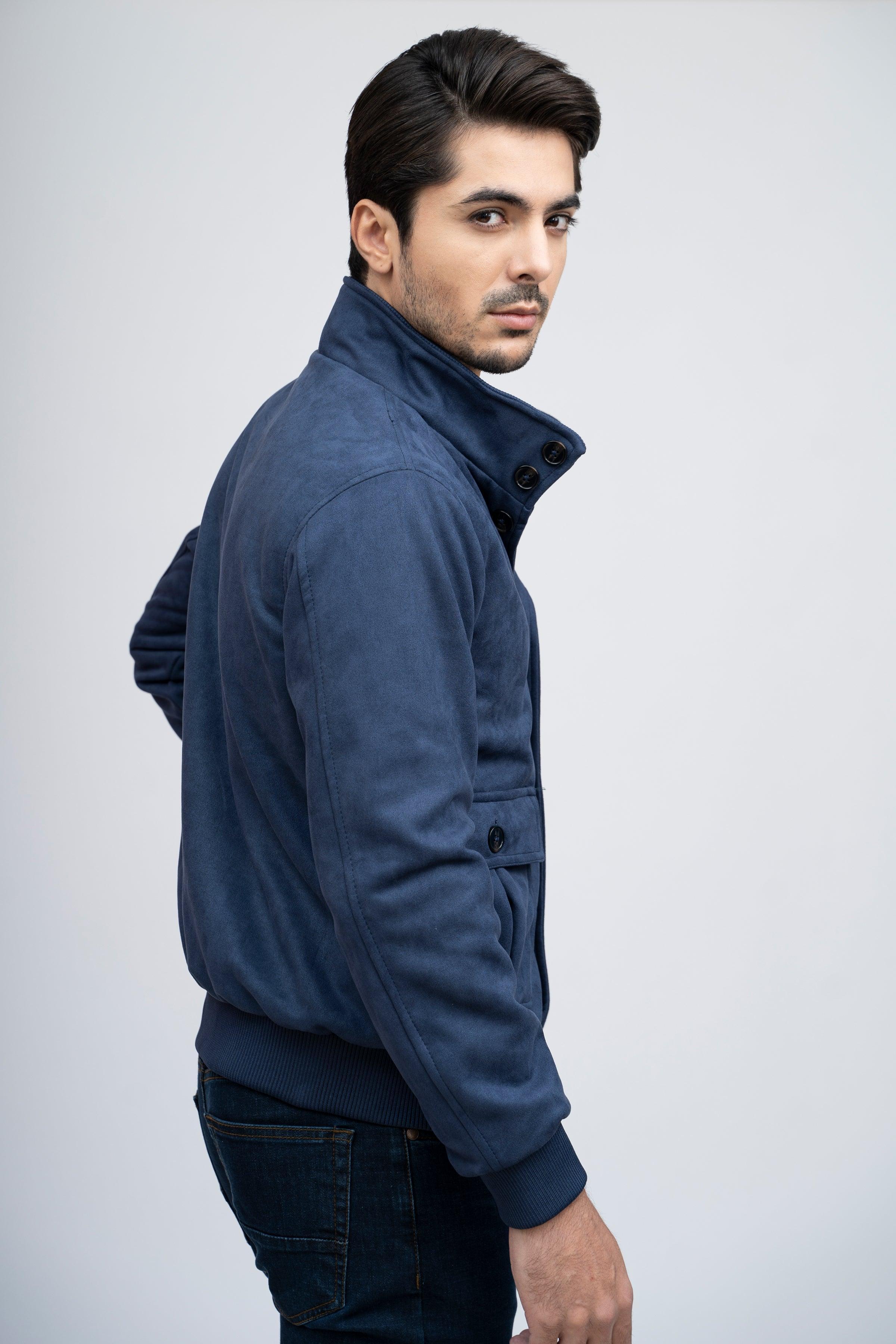 SUEDE JACKET F/S NAVY - Image 3