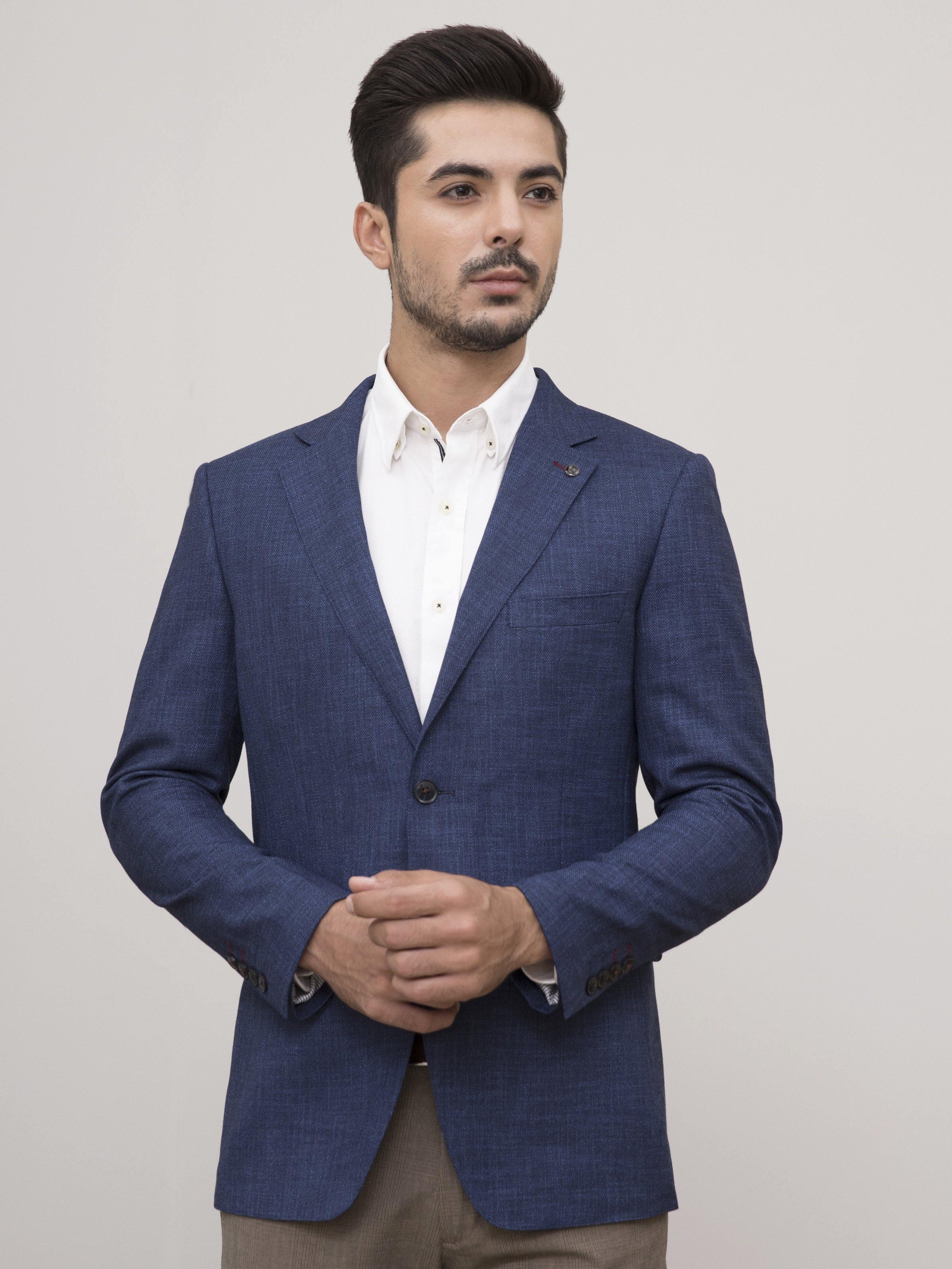 SUMMER COAT SLIM FIT 2 BUTTON DOWN BLUE - Image 2