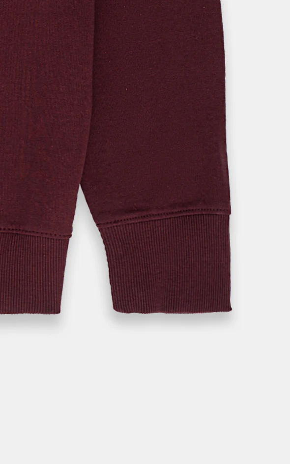 CREW NECK SWEAT SHIRT MAROON - Image 4