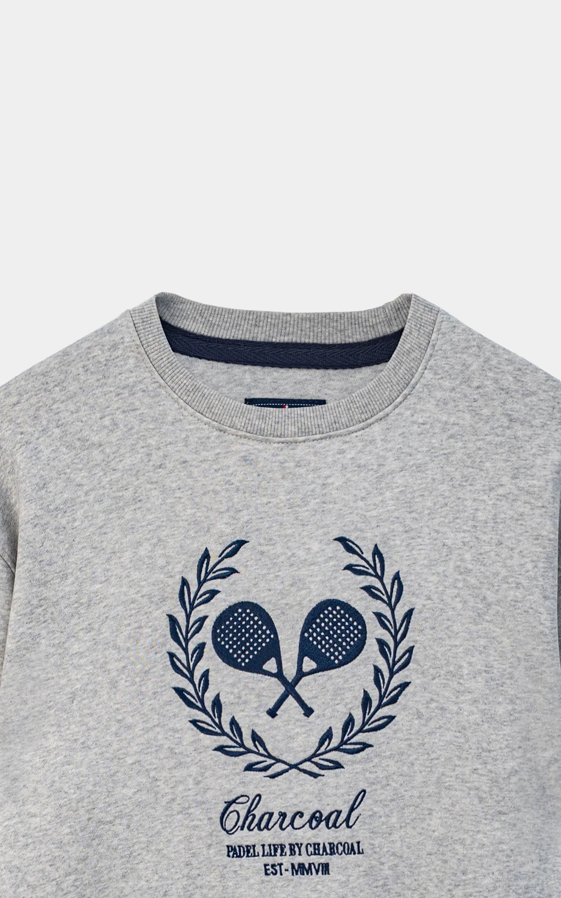 EMBROIDERED SWEATSHIRT  OATMEAL - Image 2