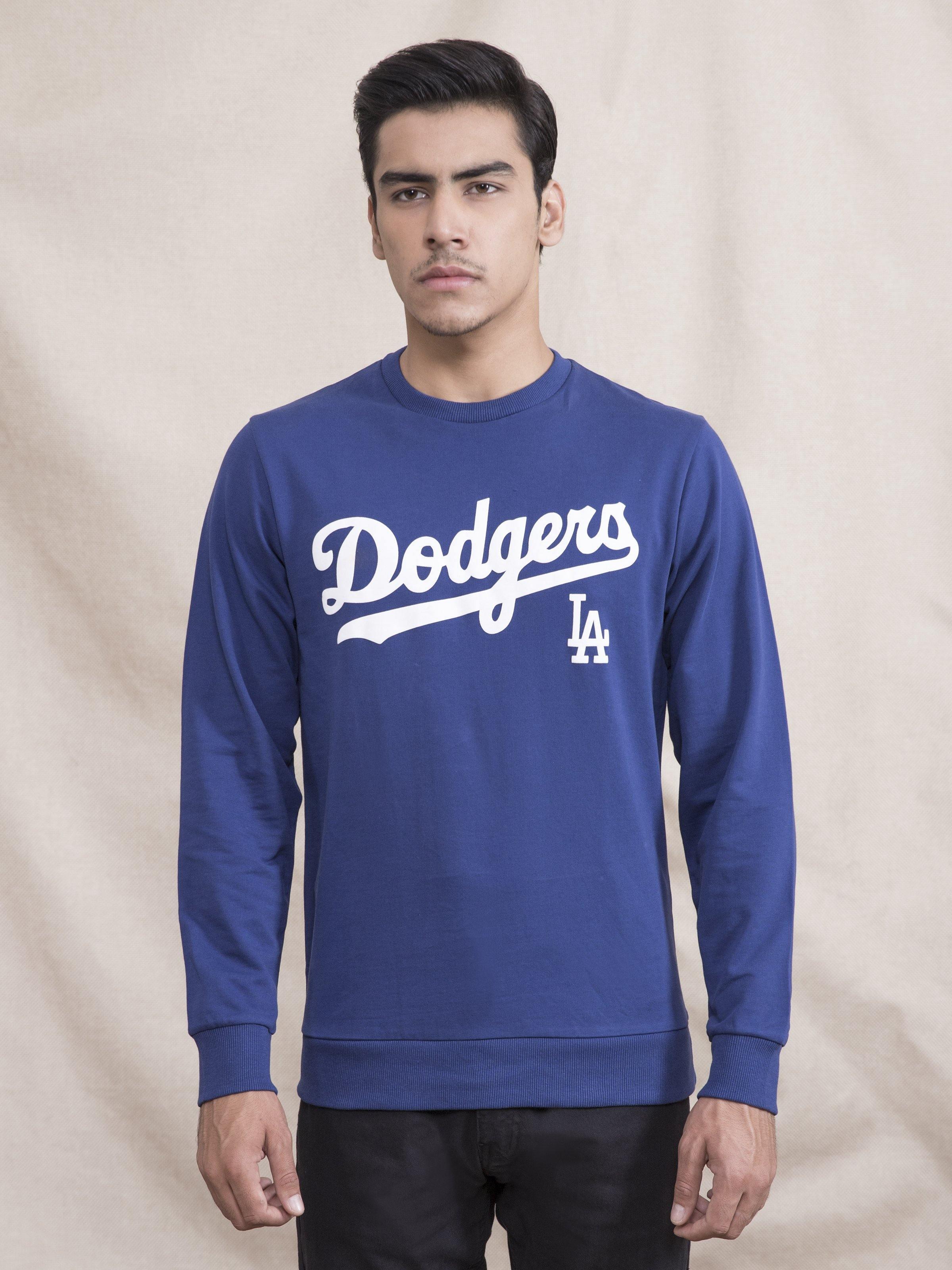 SWEAT SHIRT PRINTED FULL SLEEVE INDIGO