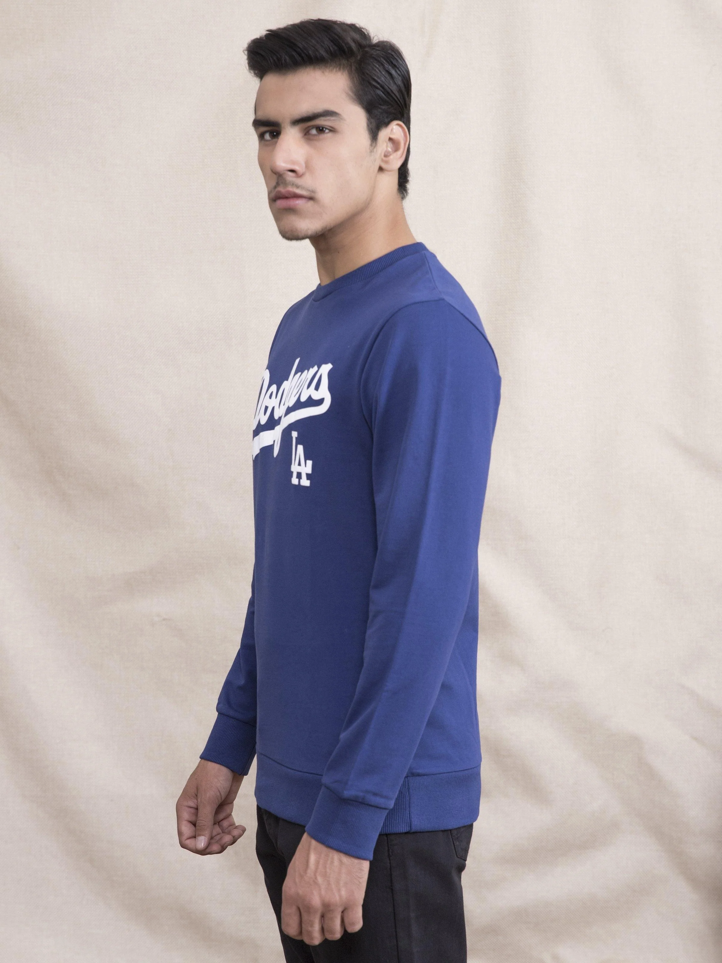 SWEAT SHIRT PRINTED FULL SLEEVE INDIGO - Image 2