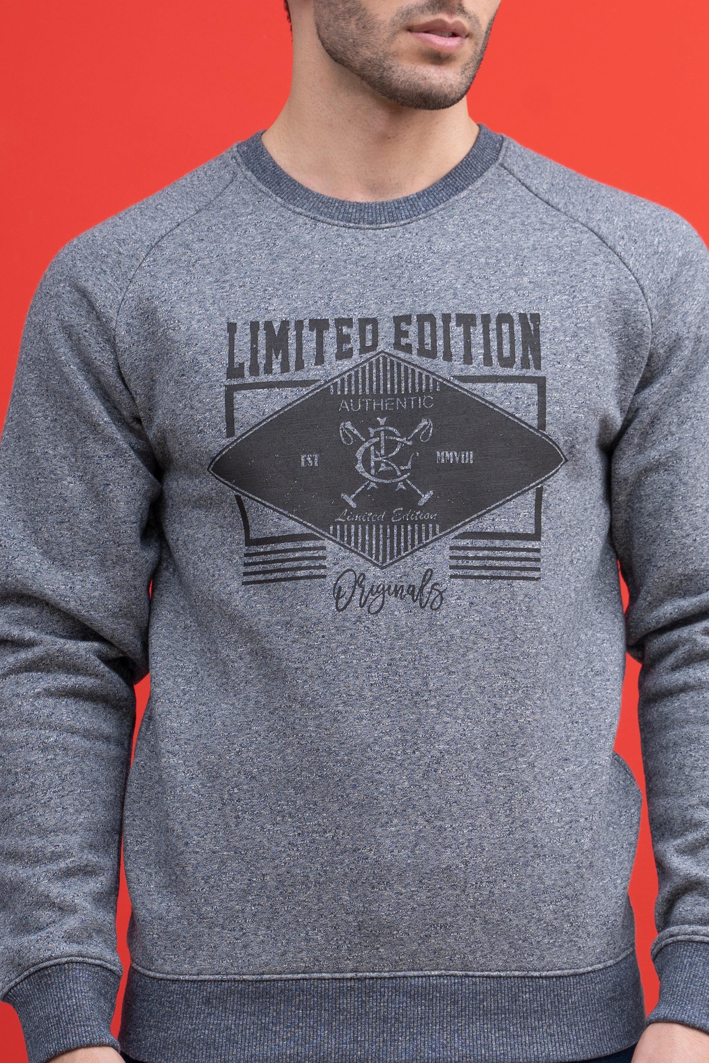 SWEAT SHIRT ROUND NECK F/S BLUE - Image 2