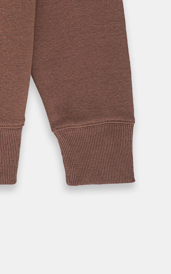 HALF ZIP SWEAT SHIRT RUST - Image 4