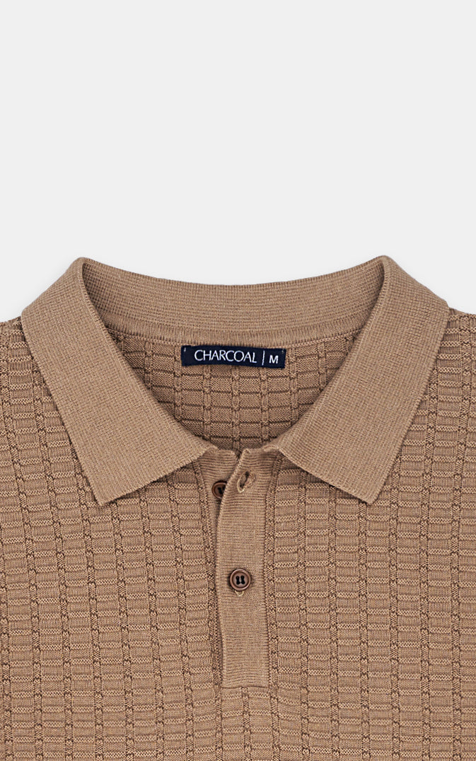CLASSIC POLO SWEATER KHAKI - Image 2