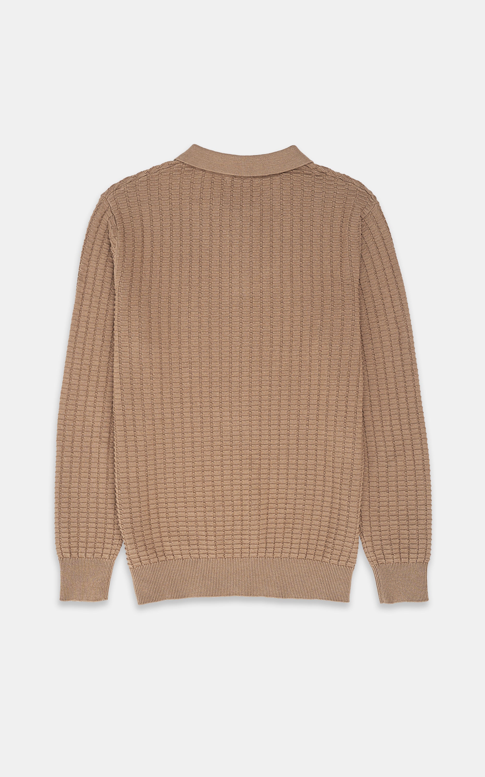 CLASSIC POLO SWEATER KHAKI - Image 3