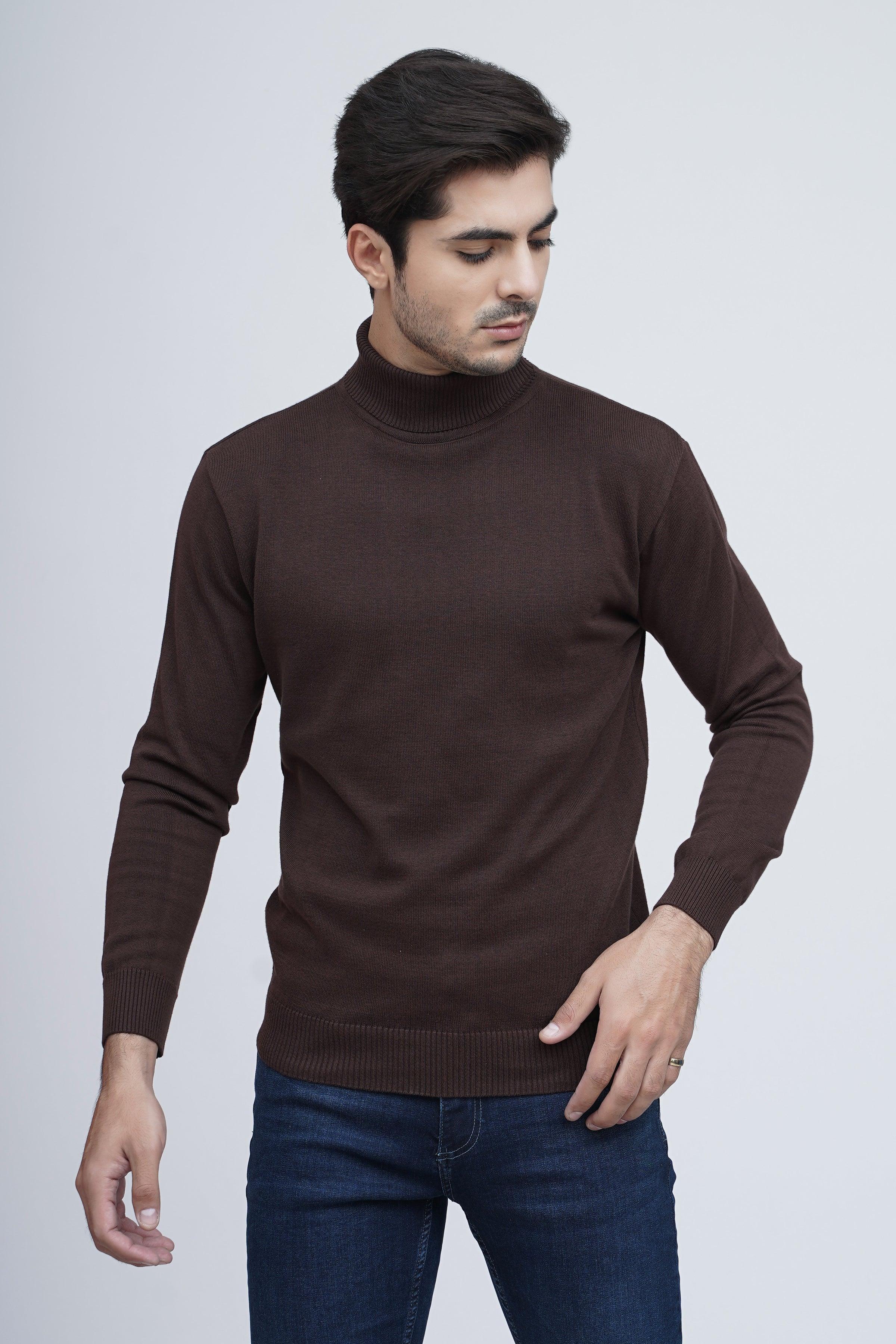 SWEATER HIGH NECK F/S BROWN - Image 2