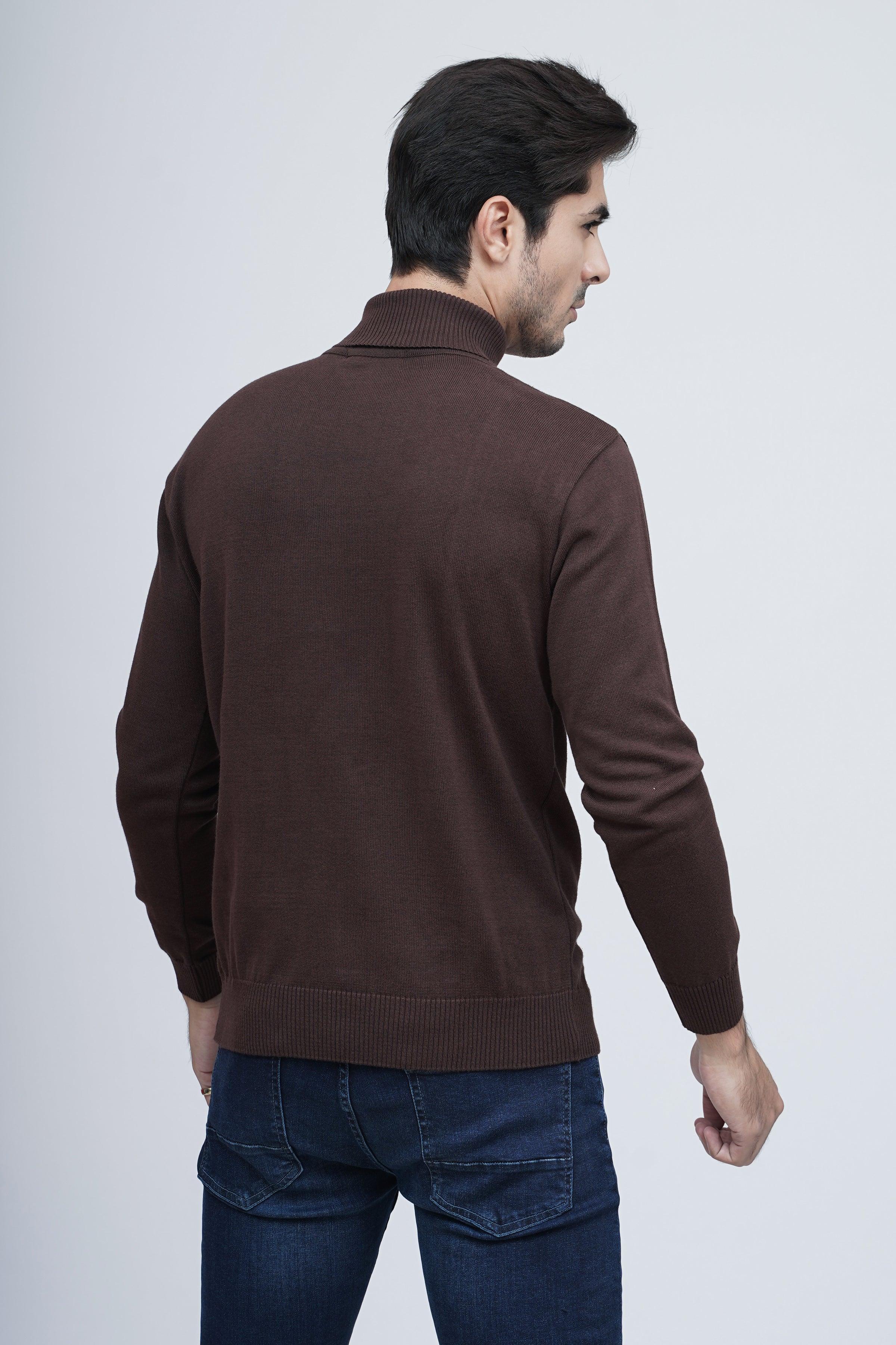 SWEATER HIGH NECK F/S BROWN - Image 4
