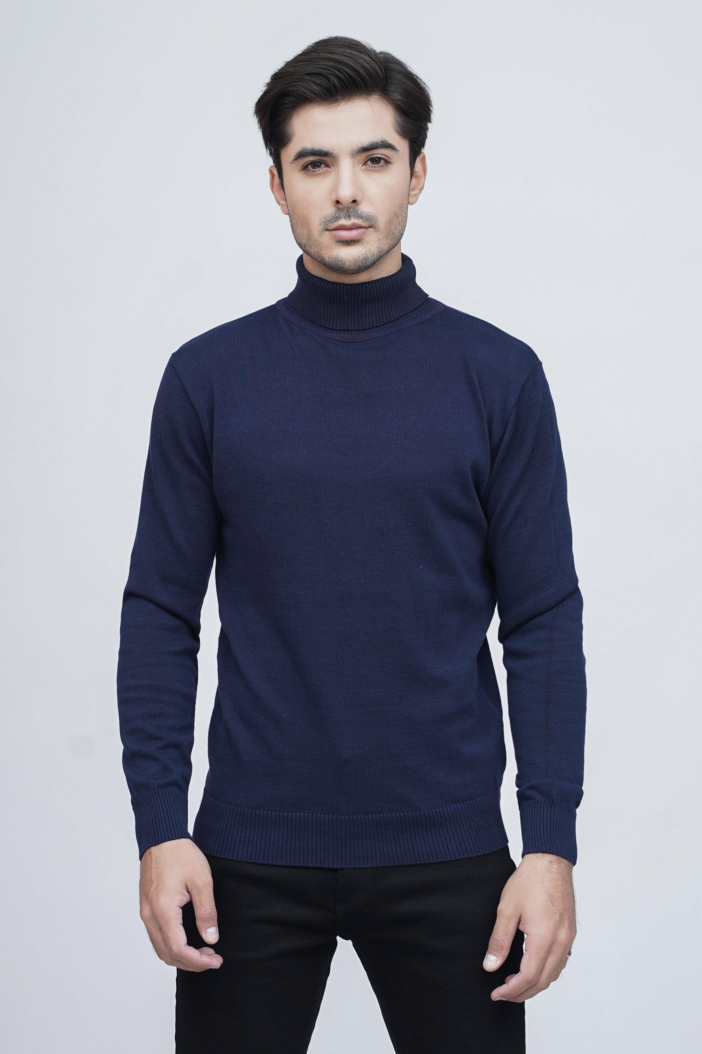 SWEATER HIGH NECK F/S NAVY