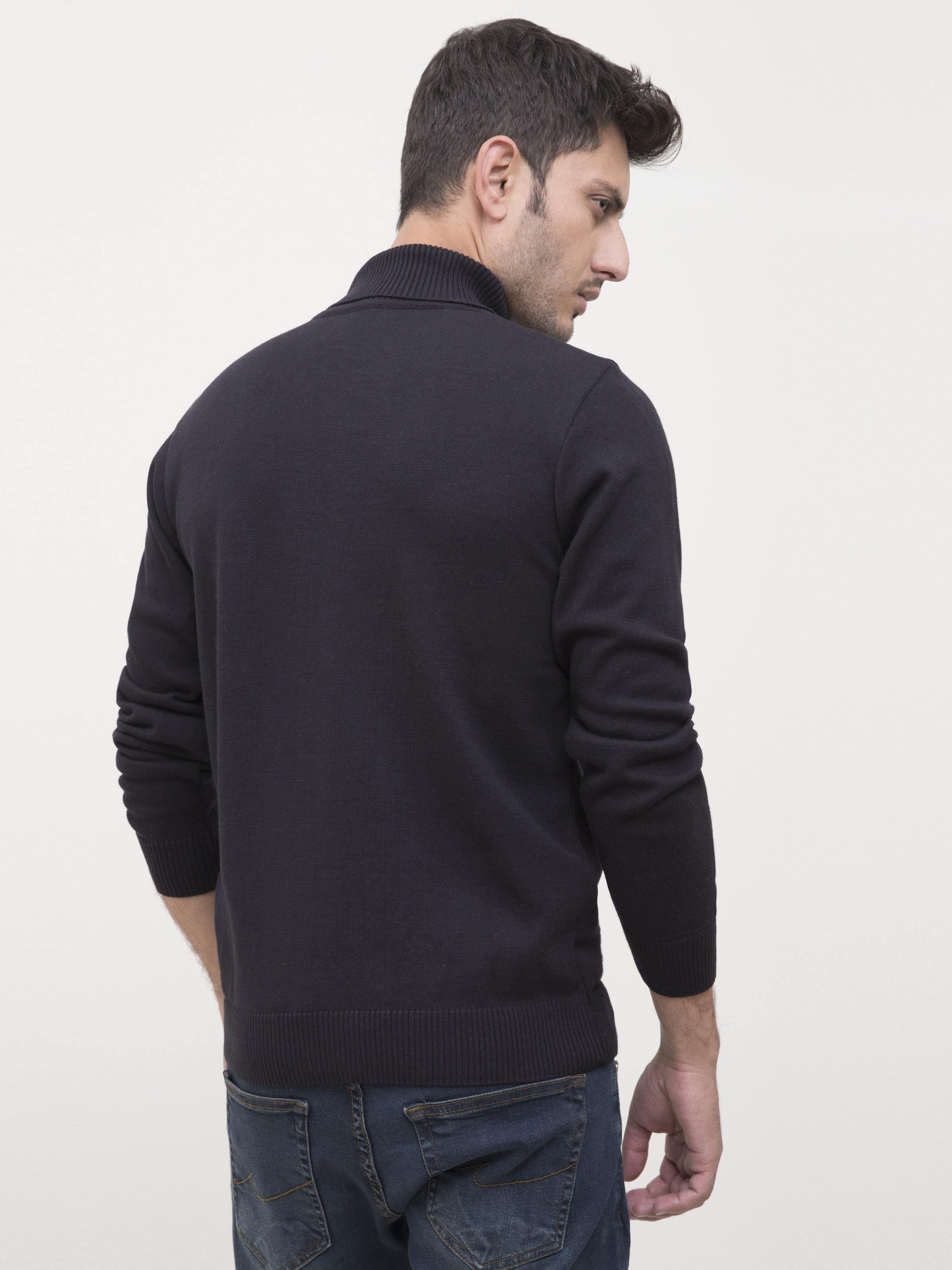 SWEATER HIGH NECK FULL SLEEVE BLACK - Image 3