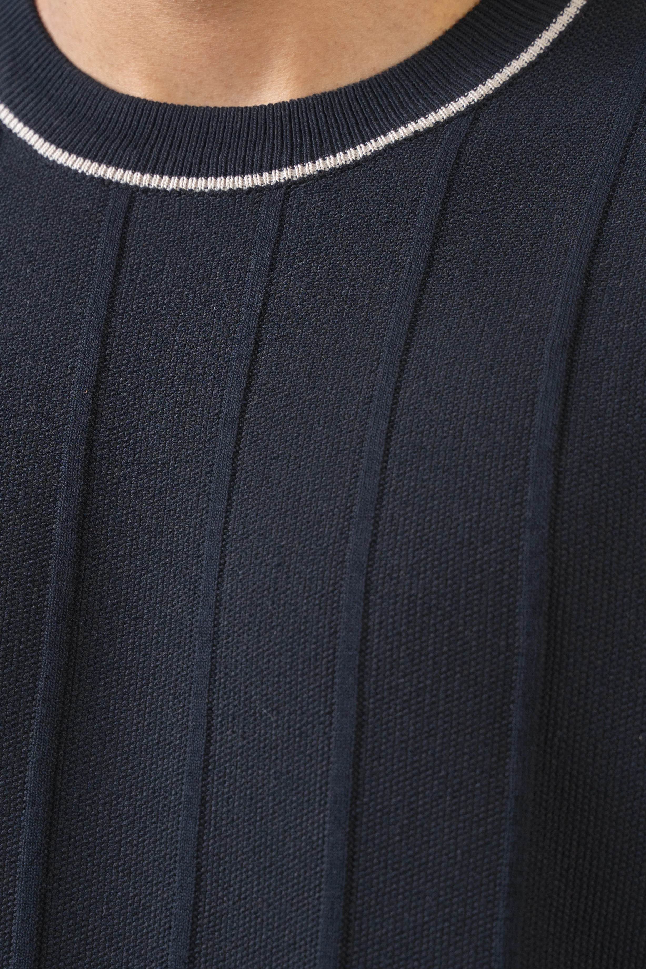 SWEATER KNIT SHIRT BLACK - Image 5