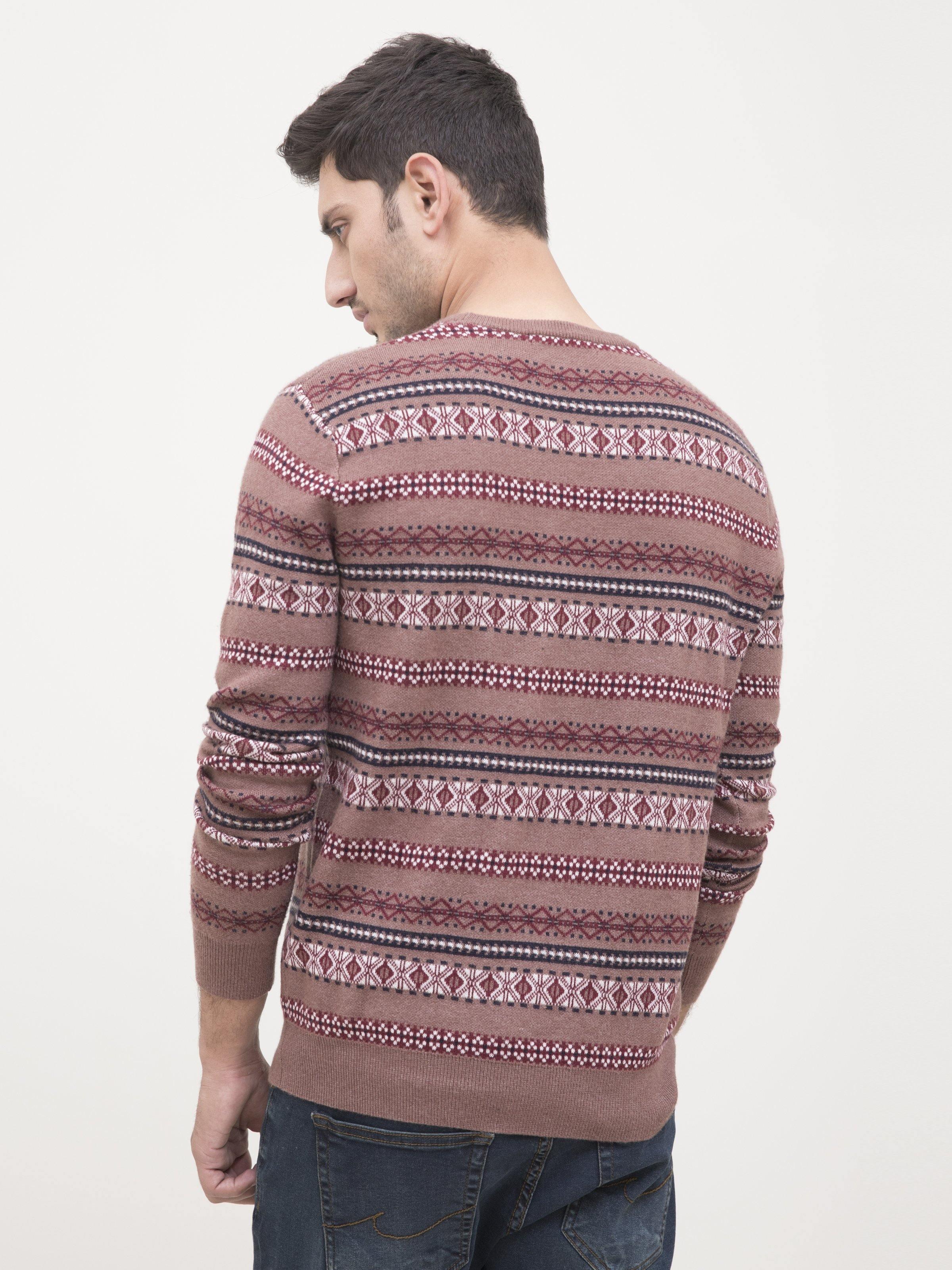 SWEATER ROUND NECK FULL SLEEVE MULTI - Image 3