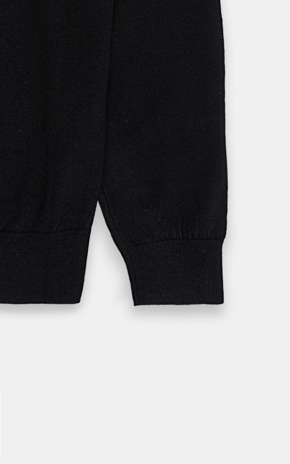 SWEATER V NECK BLACK - Image 4