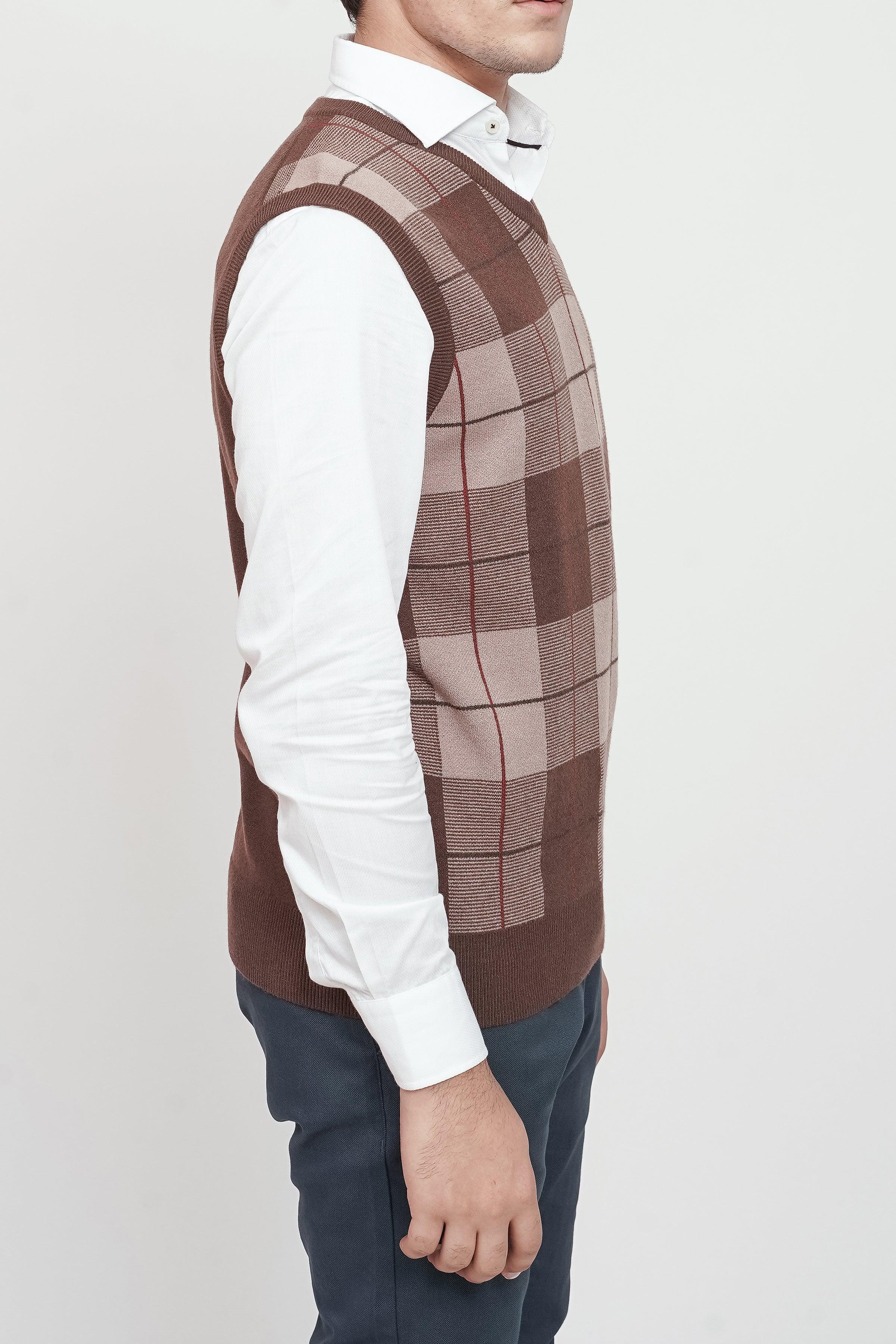 SWEATER V NECK S/L BROWN - Image 2