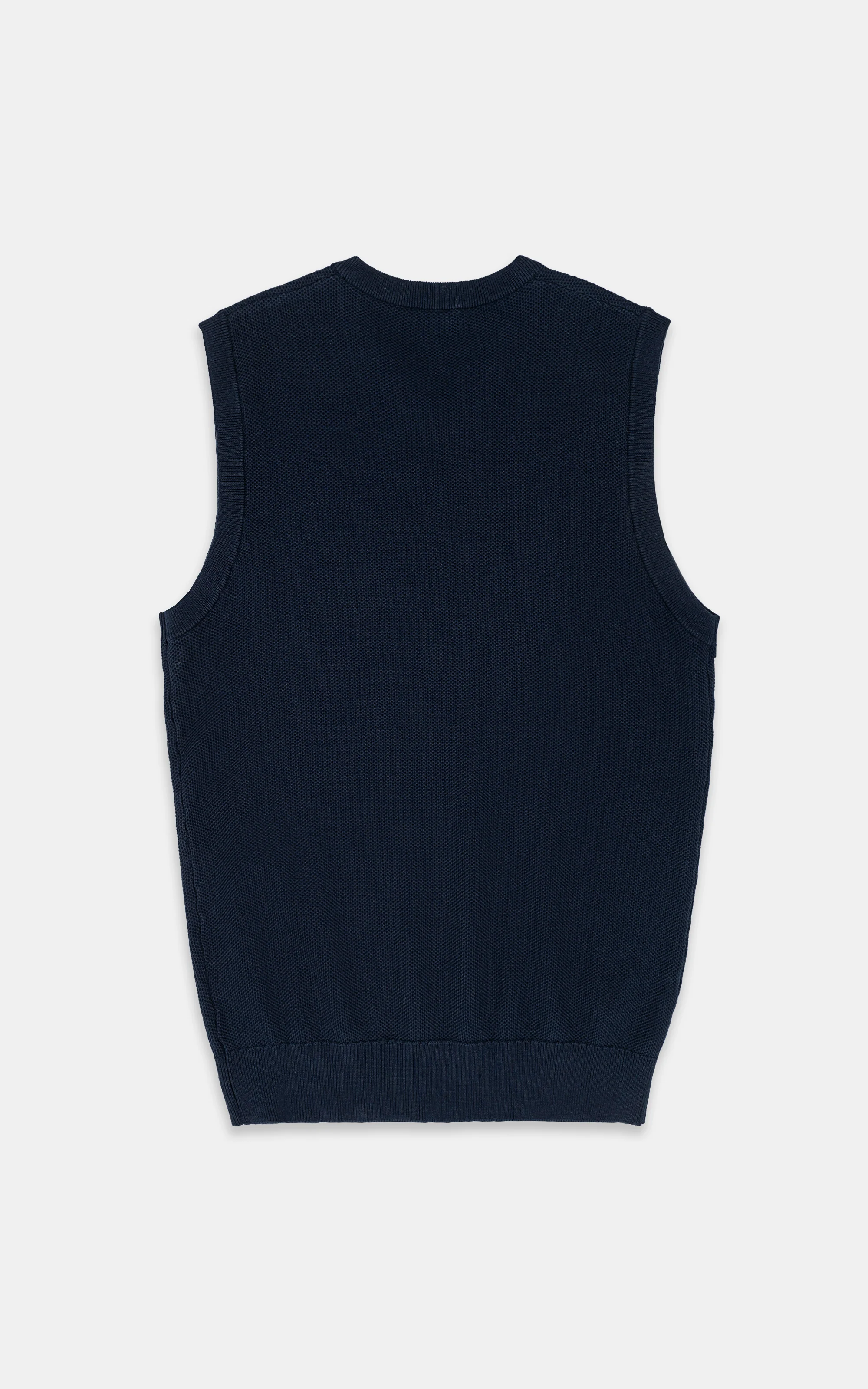 SWEATER V NECK SLEEVELESS NAVY - Image 3