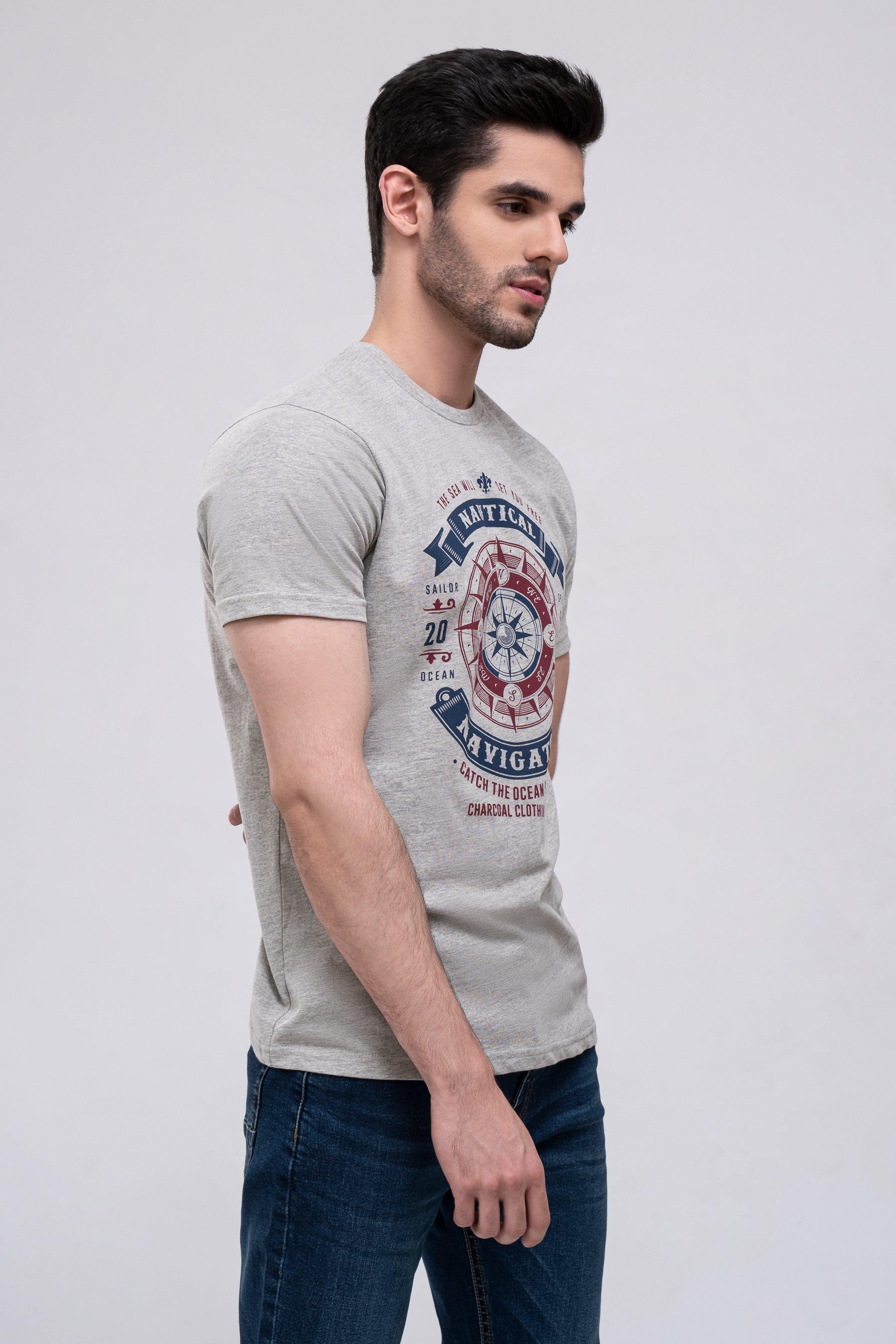 T SHIRT CREW NECK HYDER GREY - Image 3