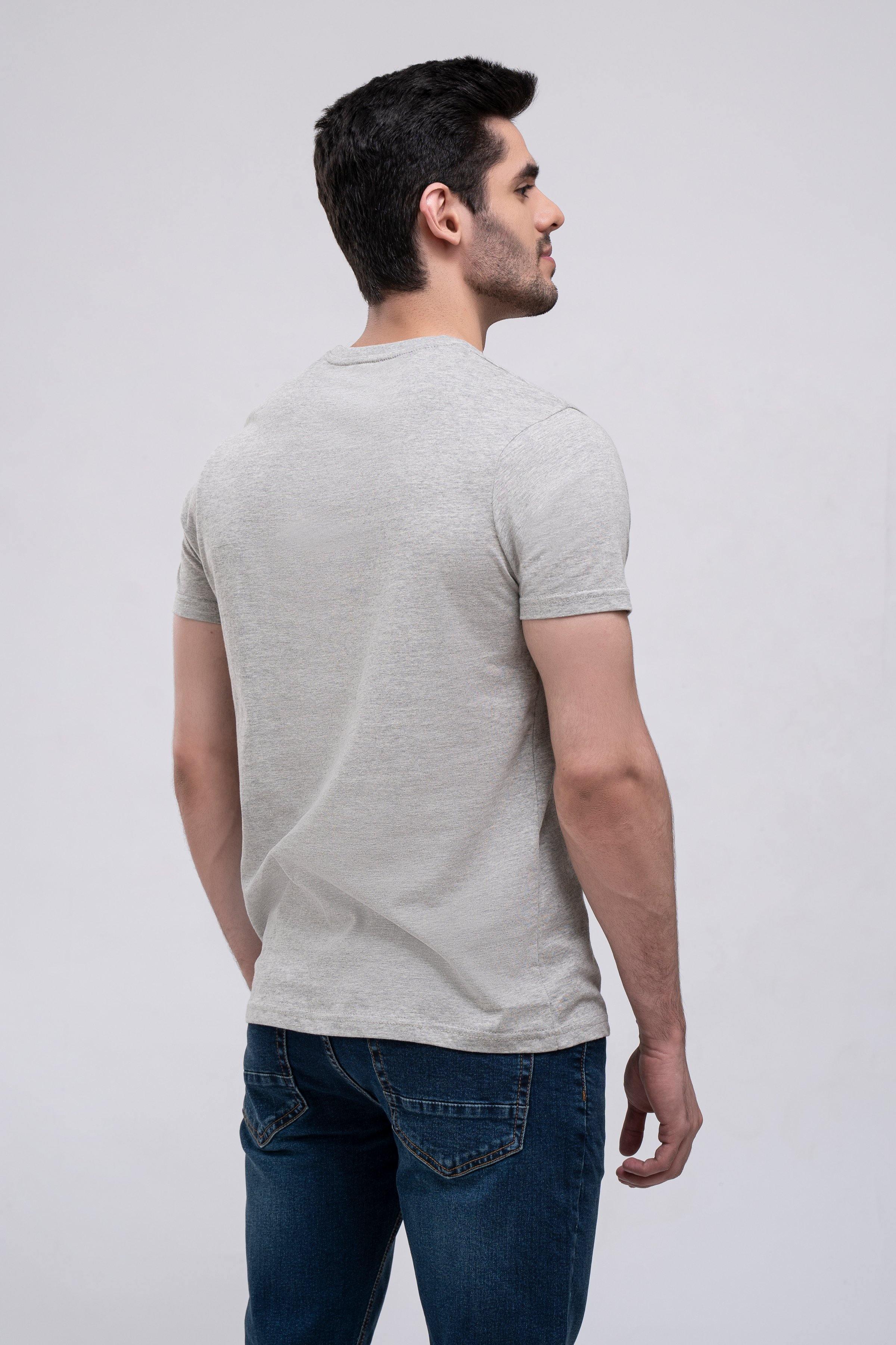 T SHIRT CREW NECK HYDER GREY - Image 4