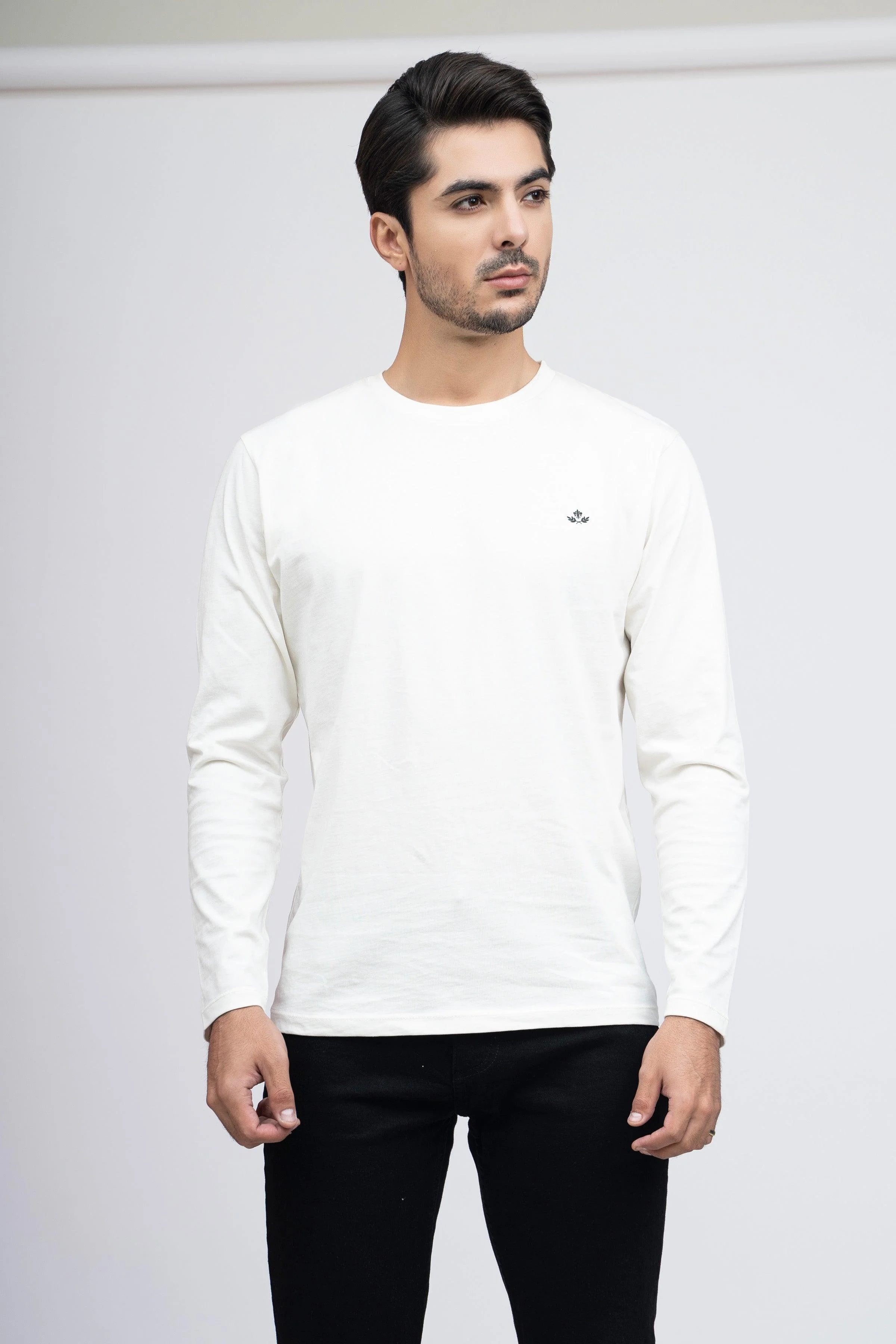 T SHIRT CREW NECK WHITE - Image 2