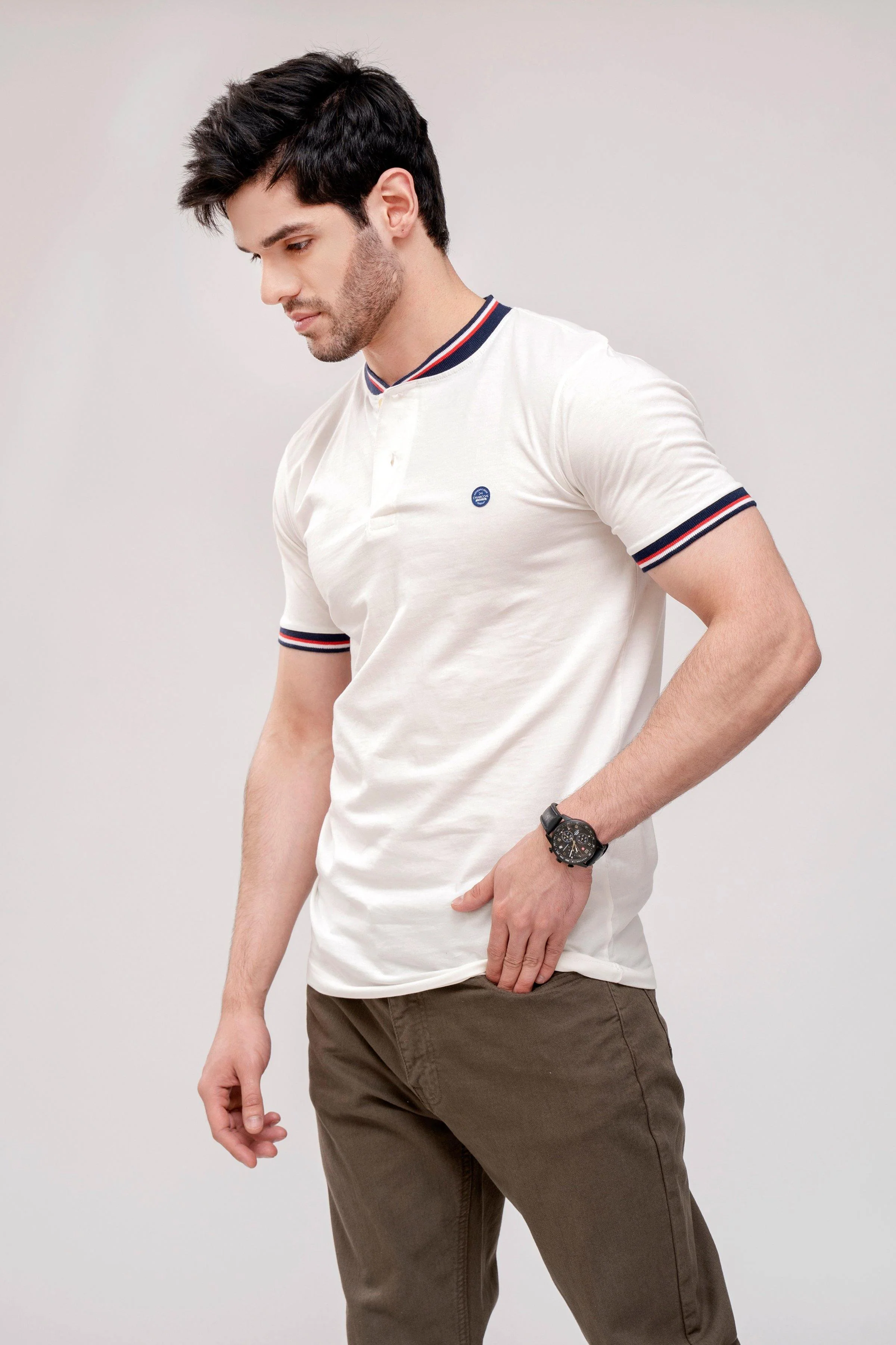 T SHIRT HENLEY TIPPING BAN OFF WHITE - Image 2