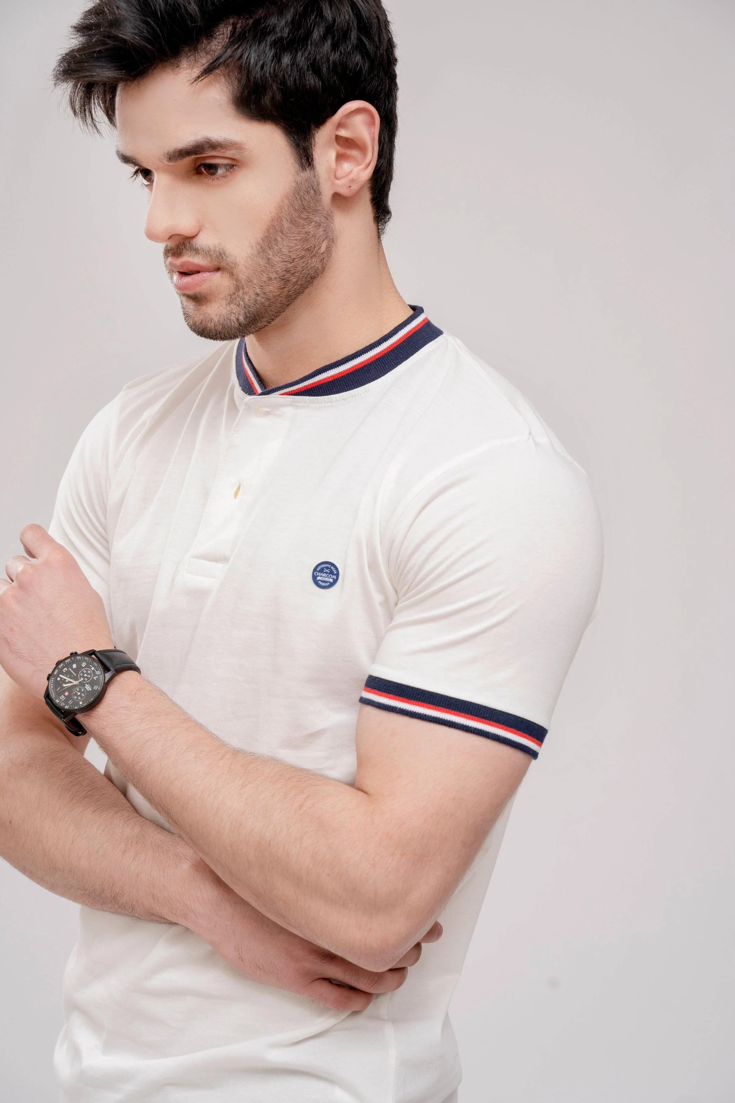T SHIRT HENLEY TIPPING BAN OFF WHITE - Image 3