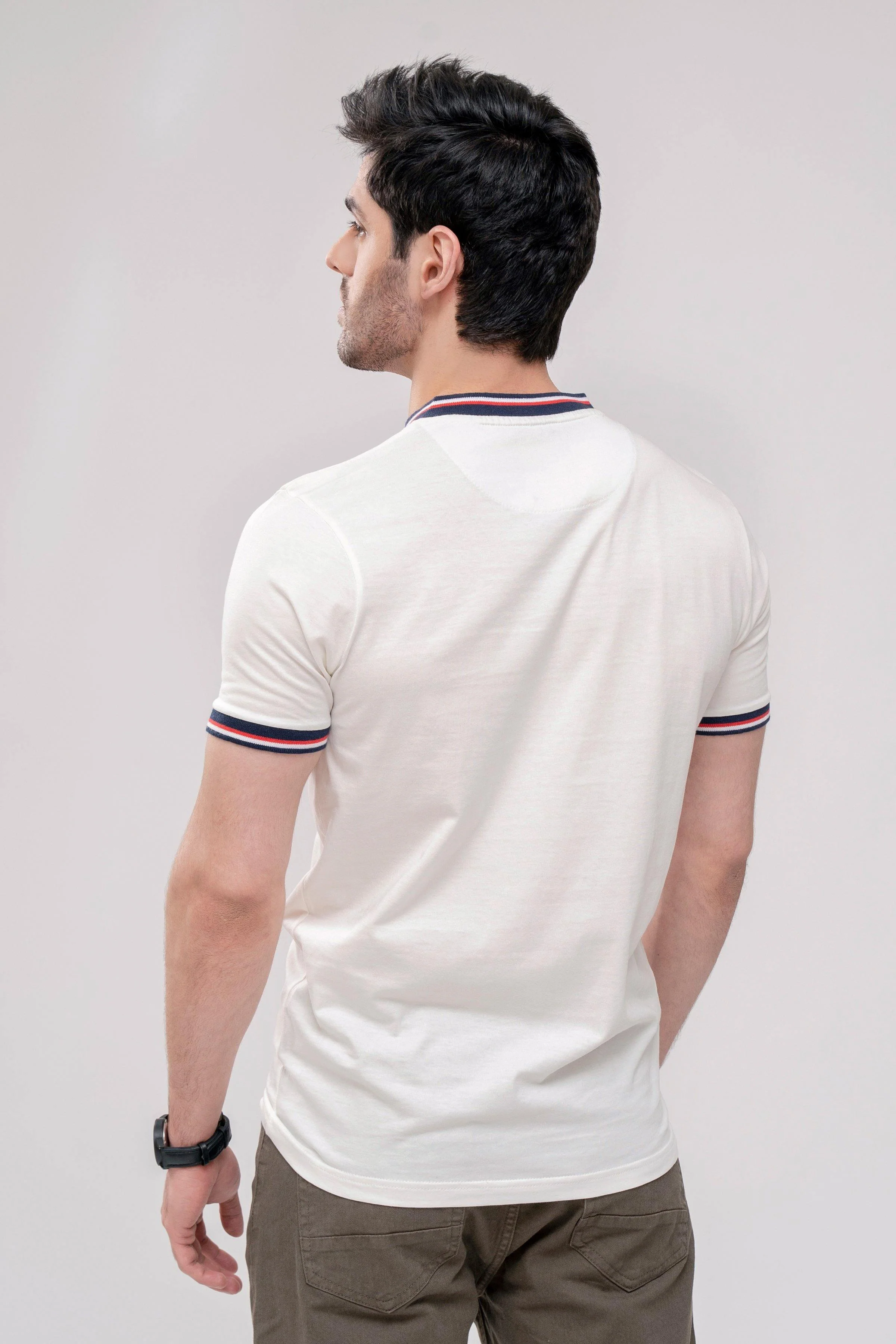 T SHIRT HENLEY TIPPING BAN OFF WHITE - Image 4