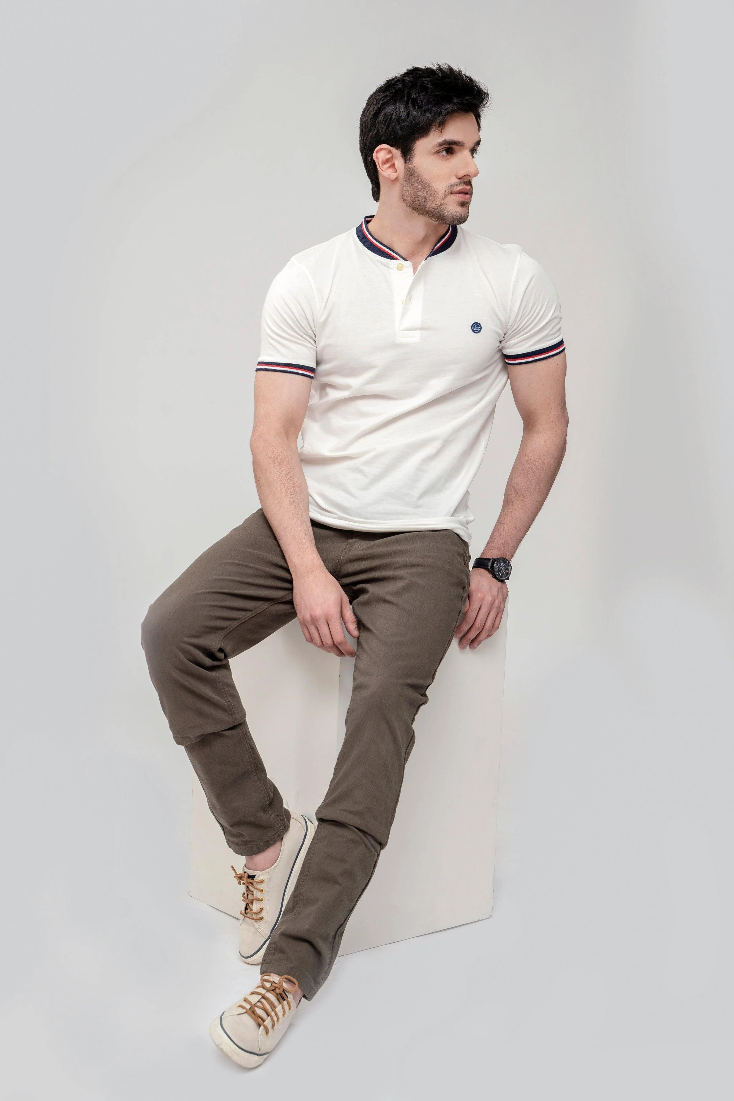 T SHIRT HENLEY TIPPING BAN OFF WHITE - Image 6