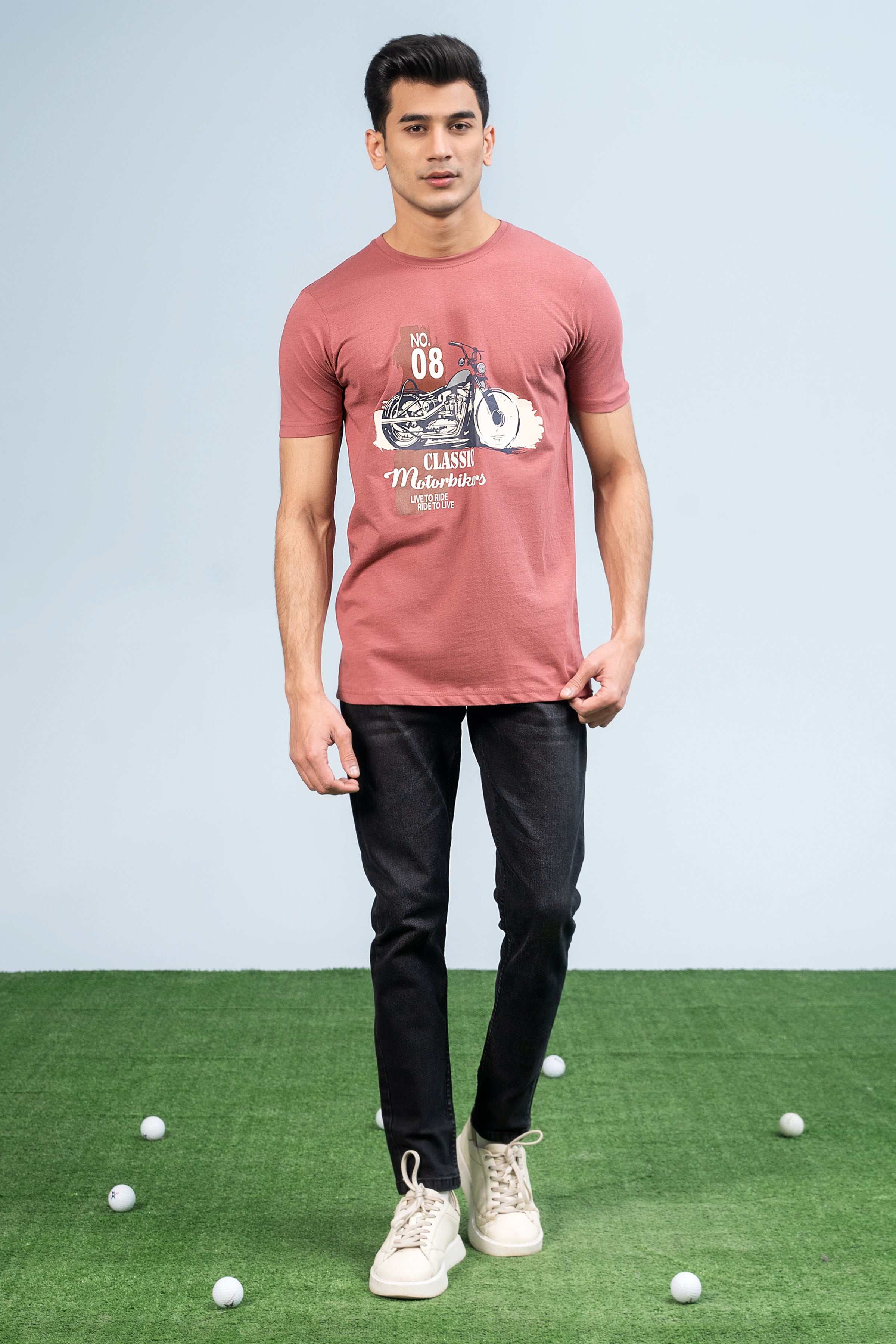 T SHIRT LIGHT CORAL