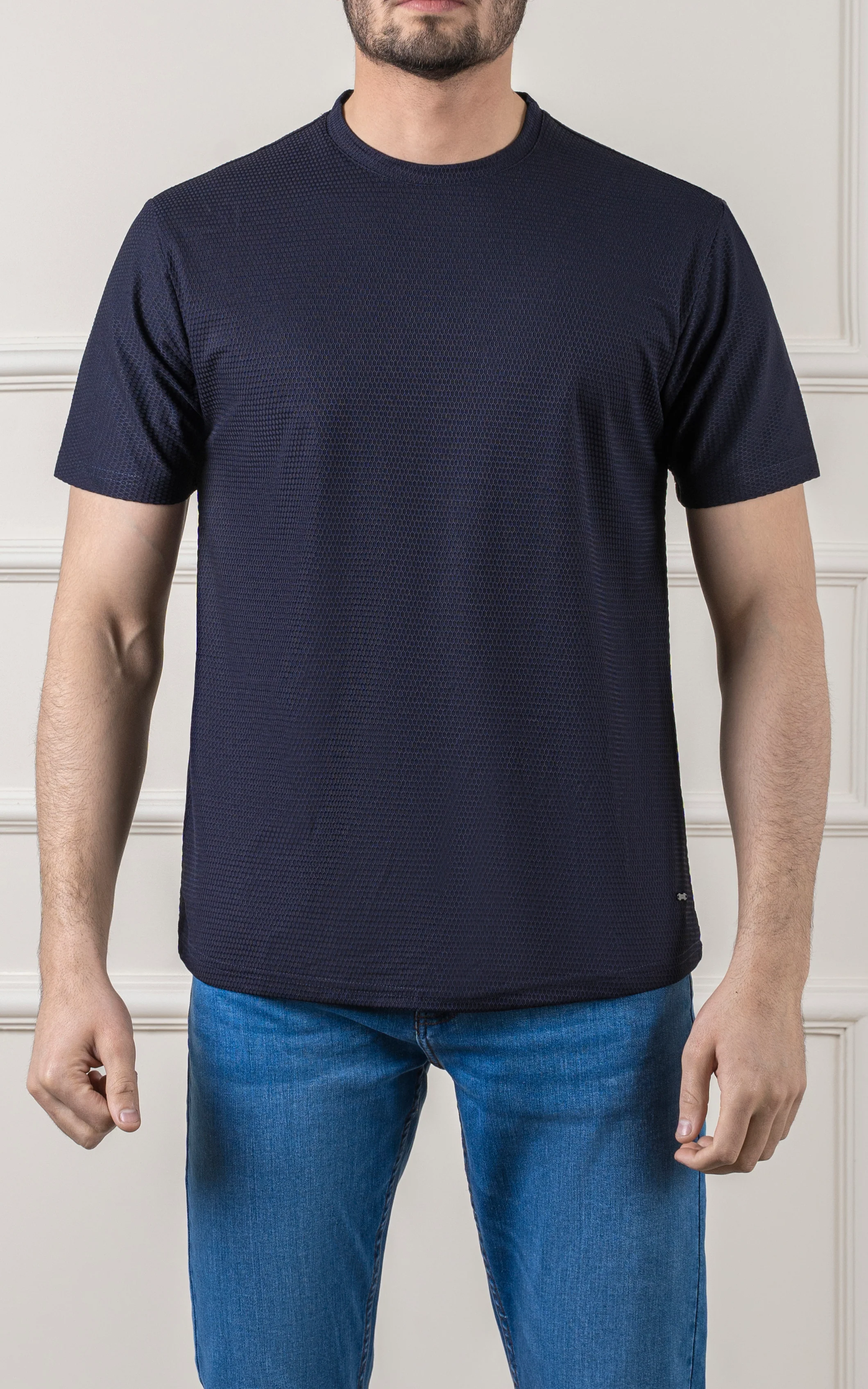 T SHIRT ROUND NECK NAVY - Image 2