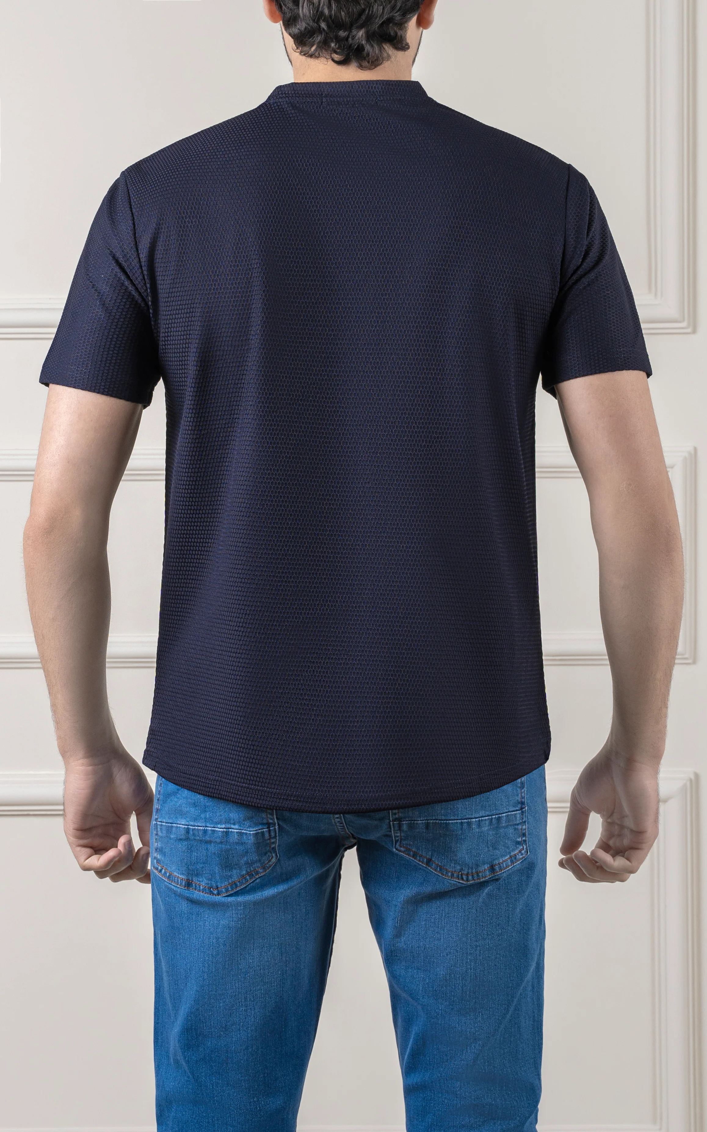 T SHIRT ROUND NECK NAVY - Image 4