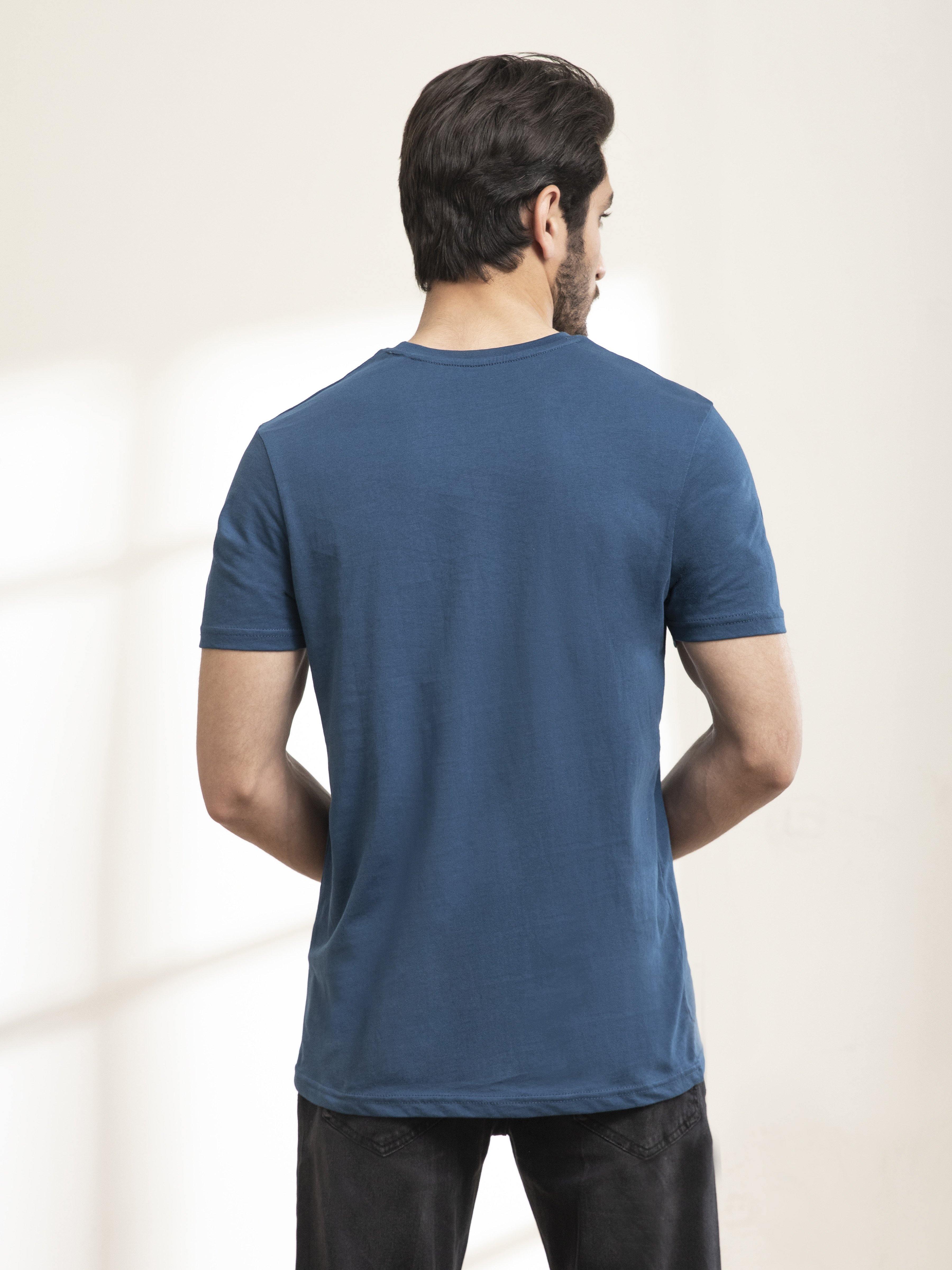 T SHIRT ROUND NECK  BODY TREES TEAL - Image 4