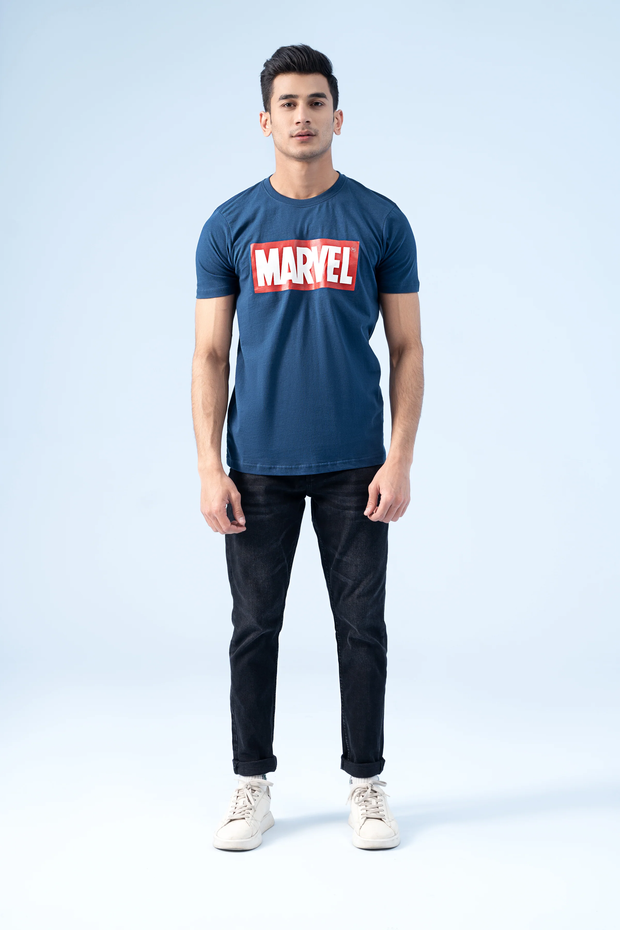T-SHIRT TEAL BLUE