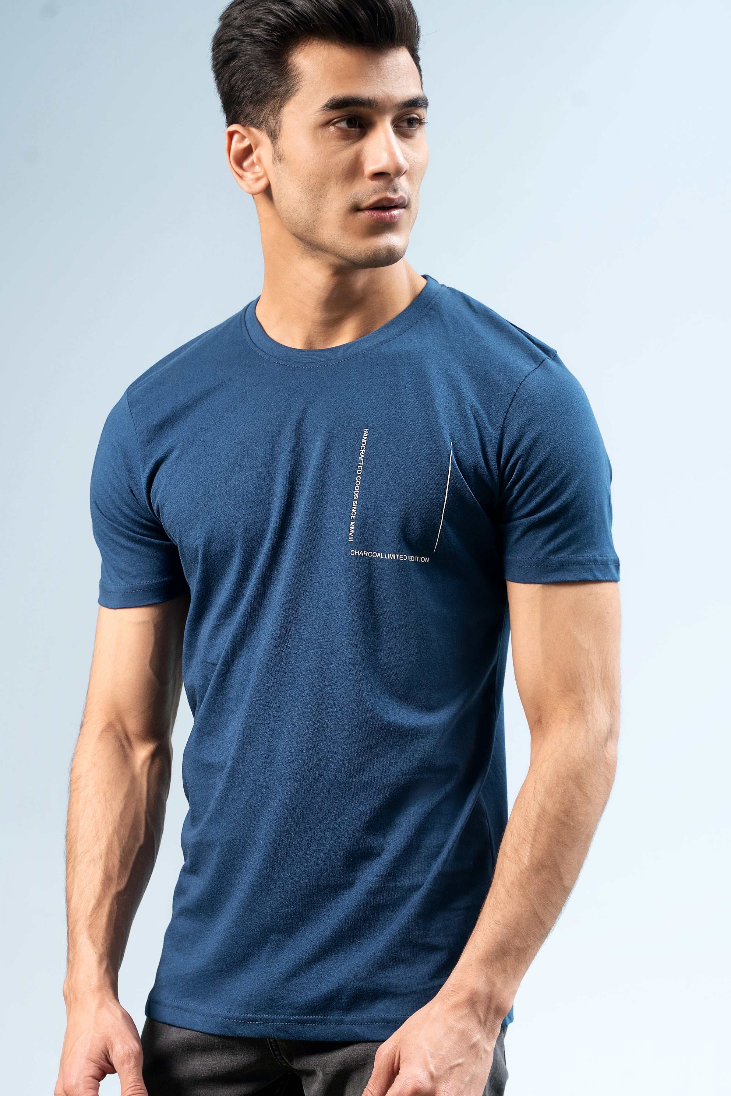 T SHIRT TEAL BLUE - Image 2