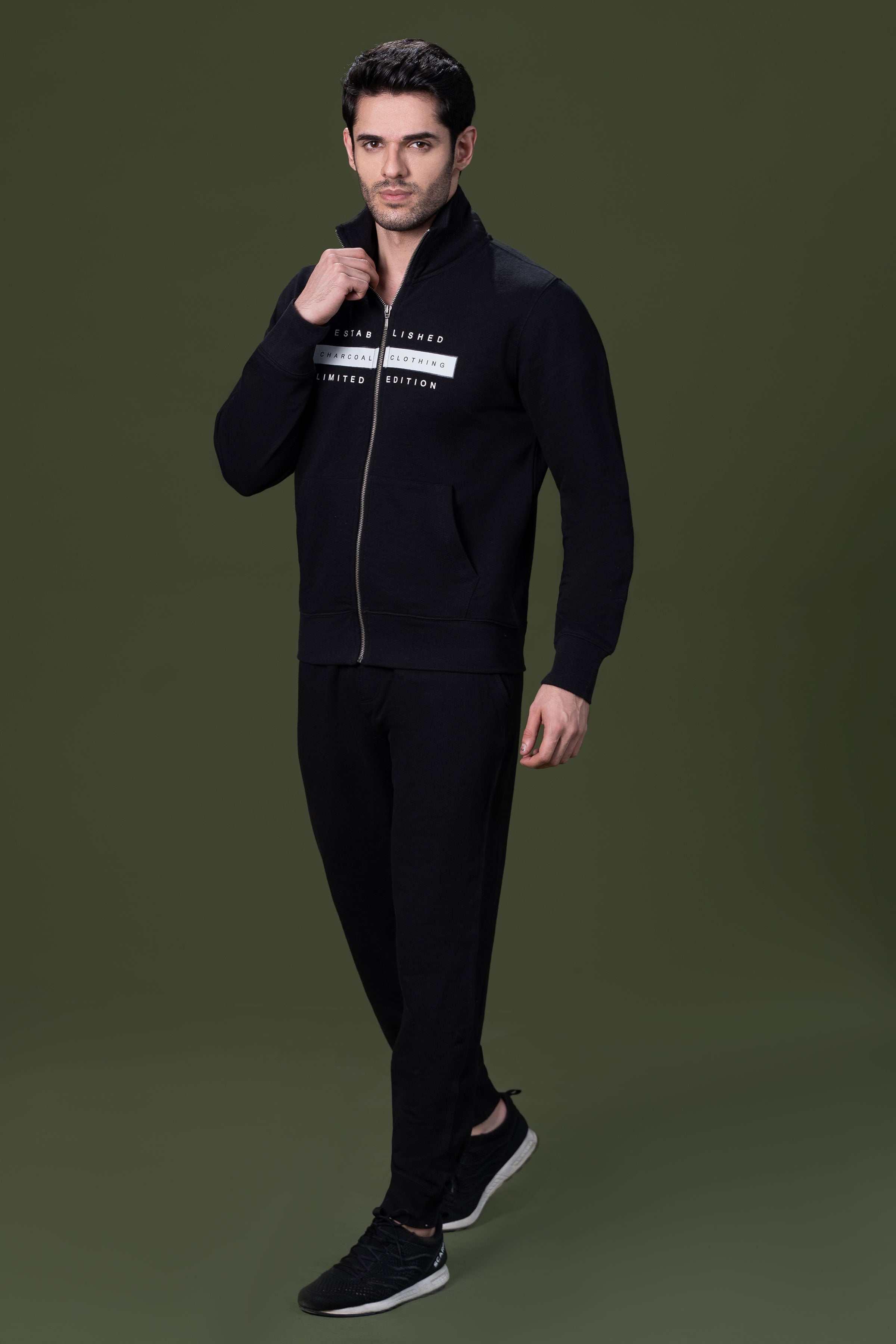 TERRY JOGGER TROUSER BLACK - Image 2