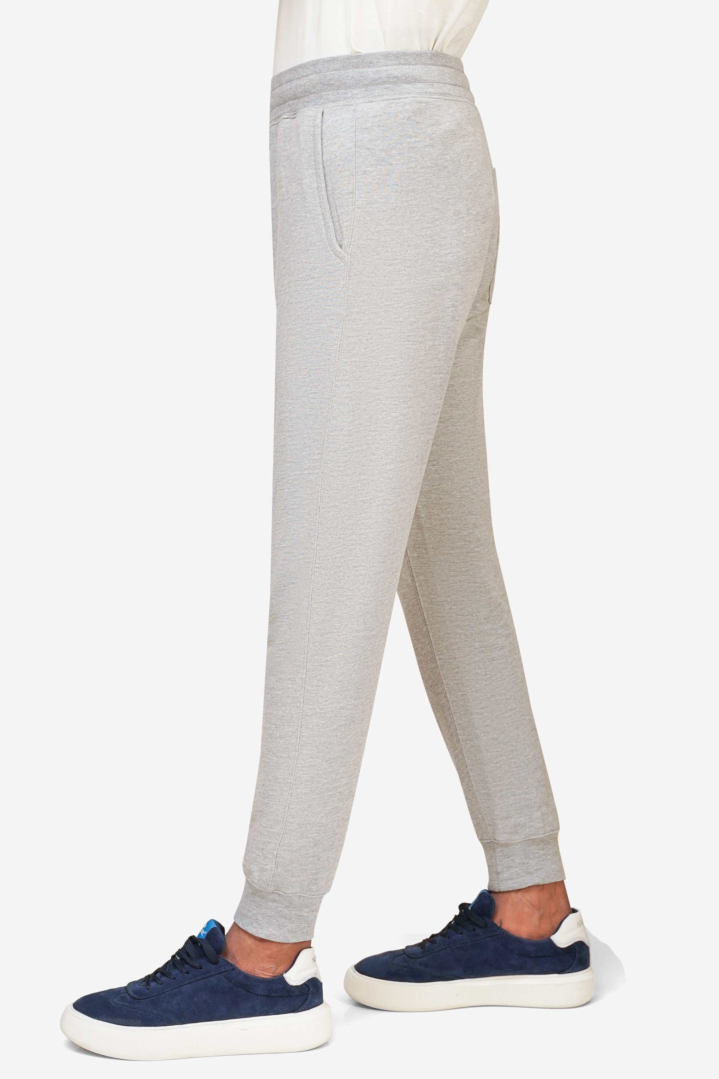TERRY JOGGER TROUSER GREY MELANGE - Image 3