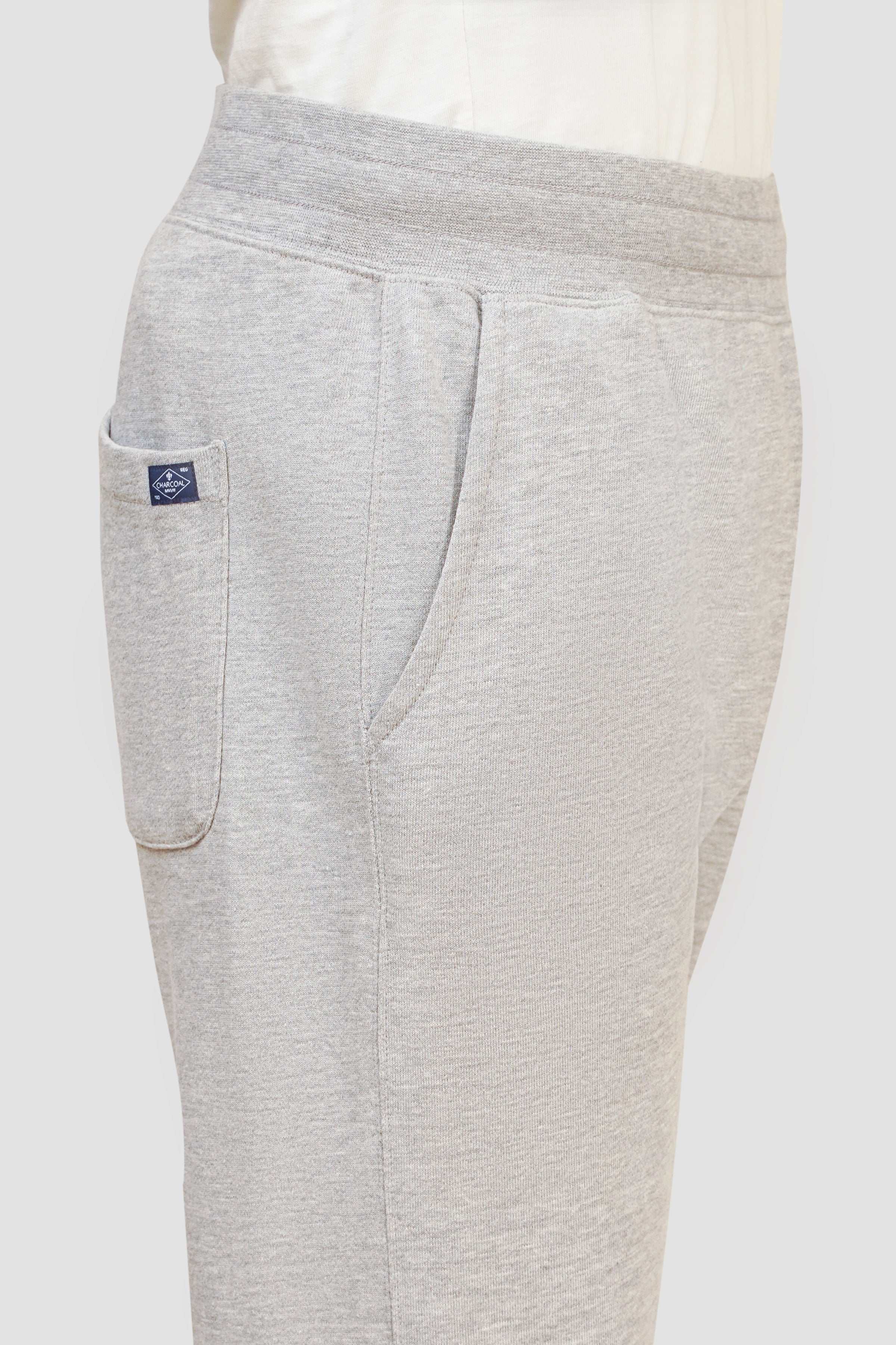 TERRY JOGGER TROUSER GREY MELANGE - Image 5
