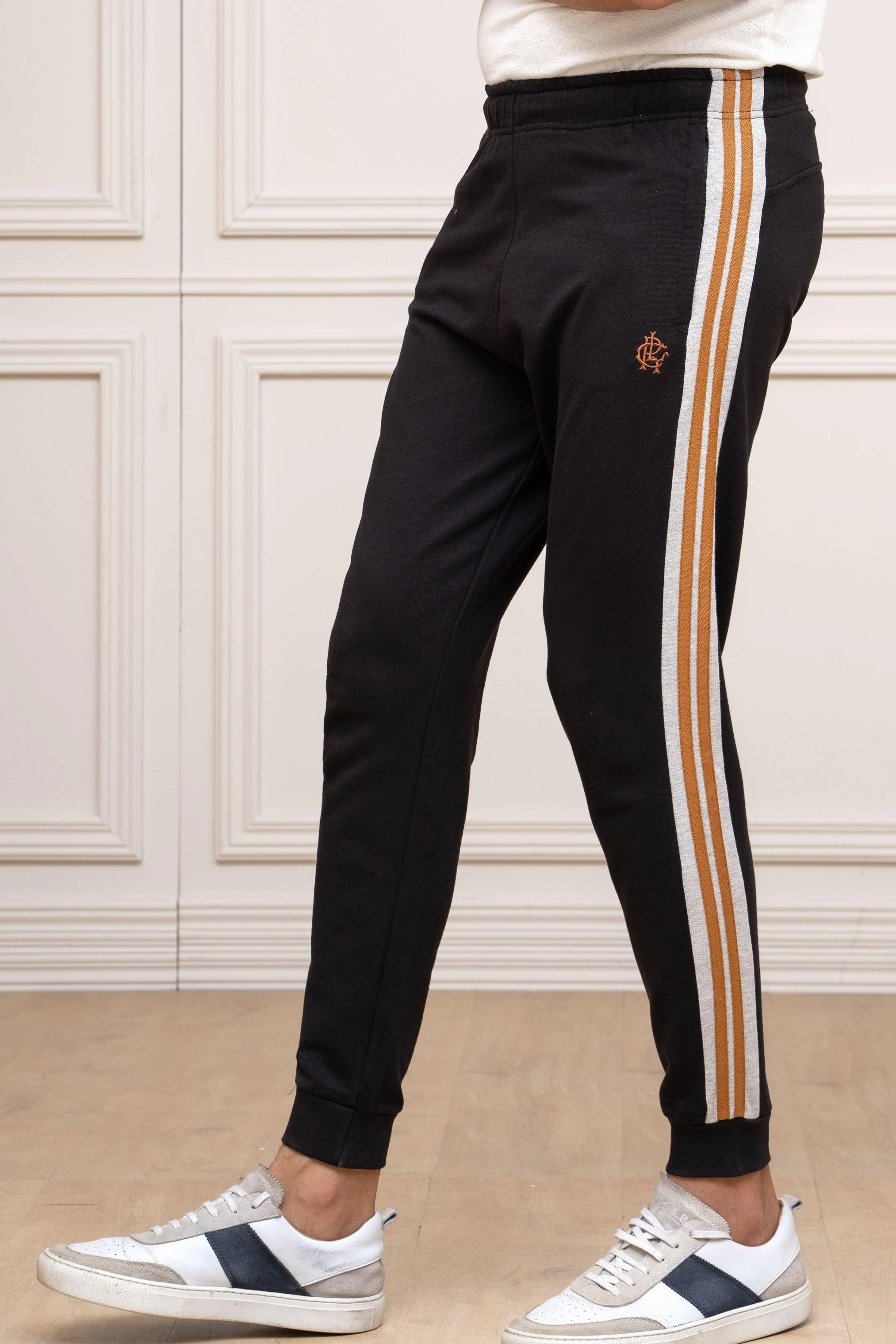 TERRY SIDE PANEL TROUSER BLACK - Image 3