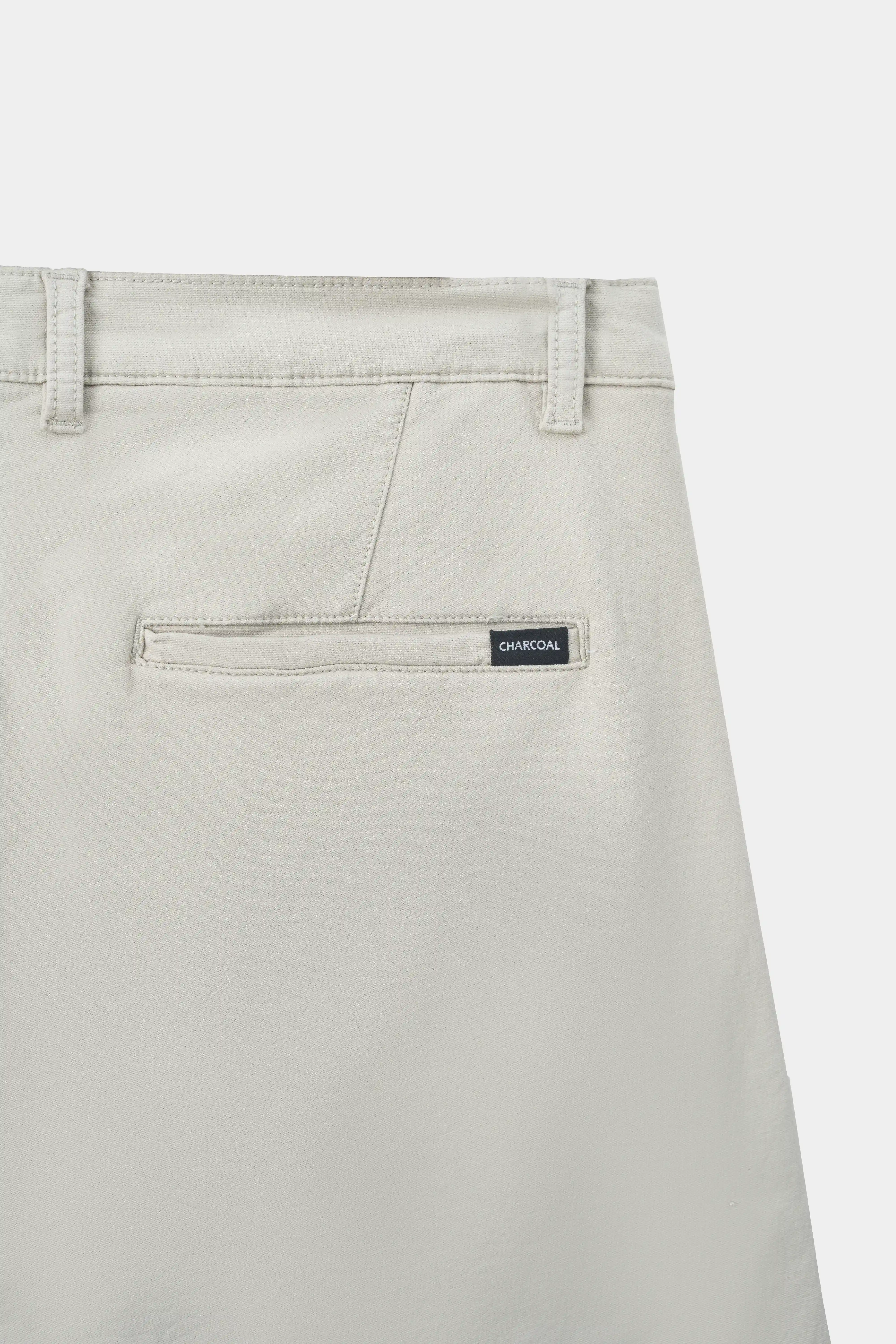 TERRY TWILL SMART FIT  CASUAL PANT BEIGE - Image 3