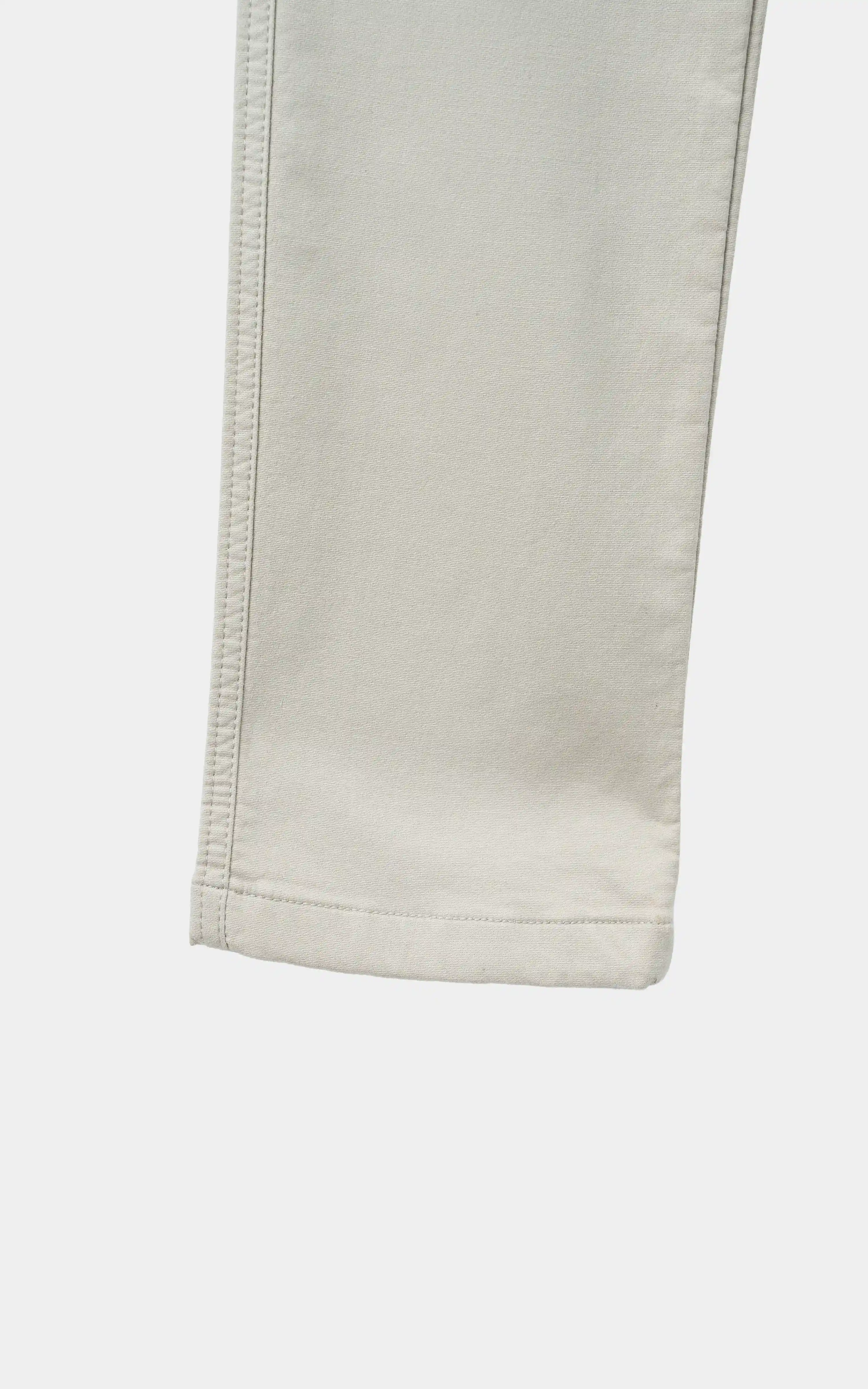 TERRY TWILL SMART FIT  CASUAL PANT BEIGE - Image 4