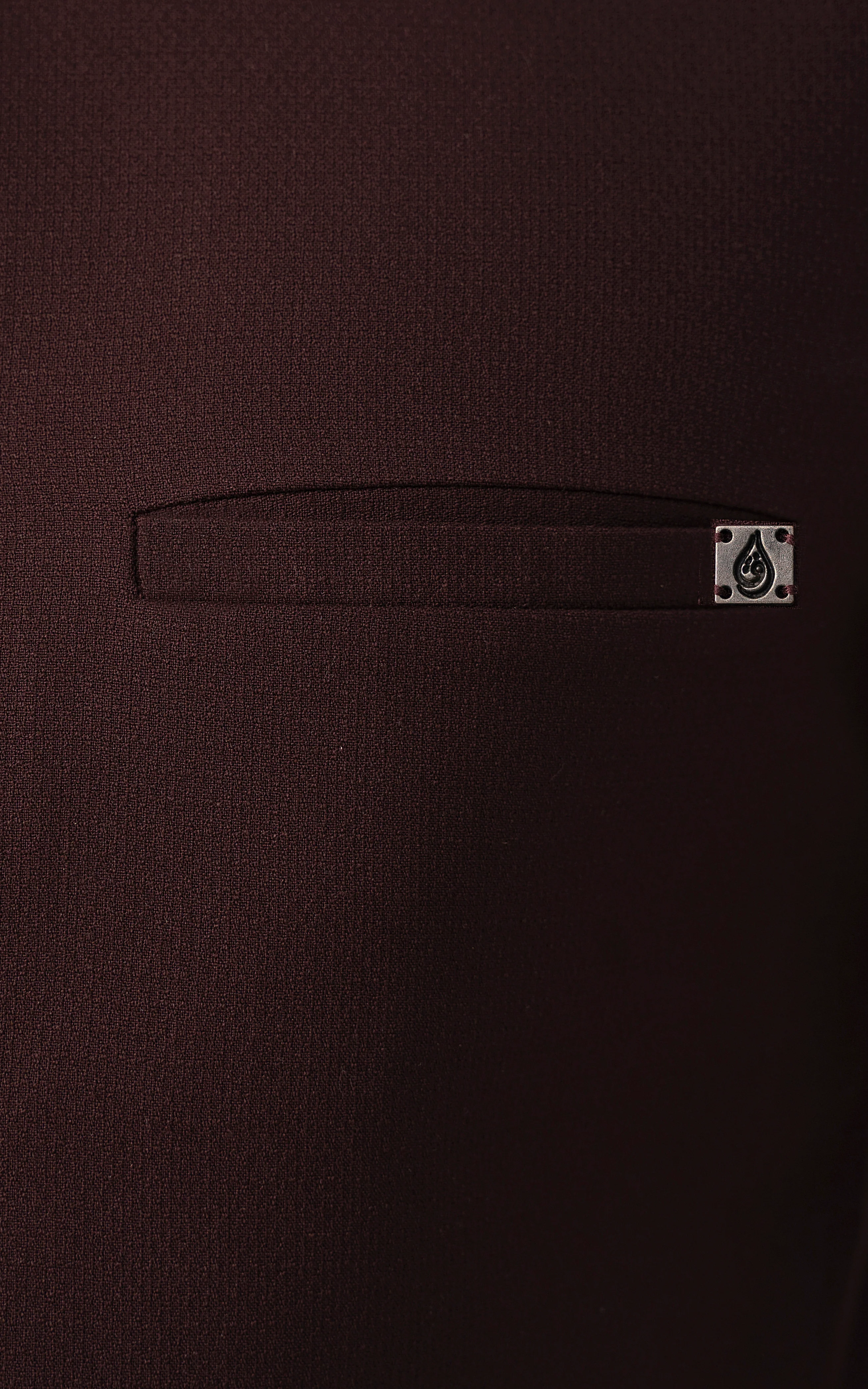 TEXTURED  BLENDED WAISTCOAT - SIGNATURE COLLECTION DEEP MAROON - Image 5