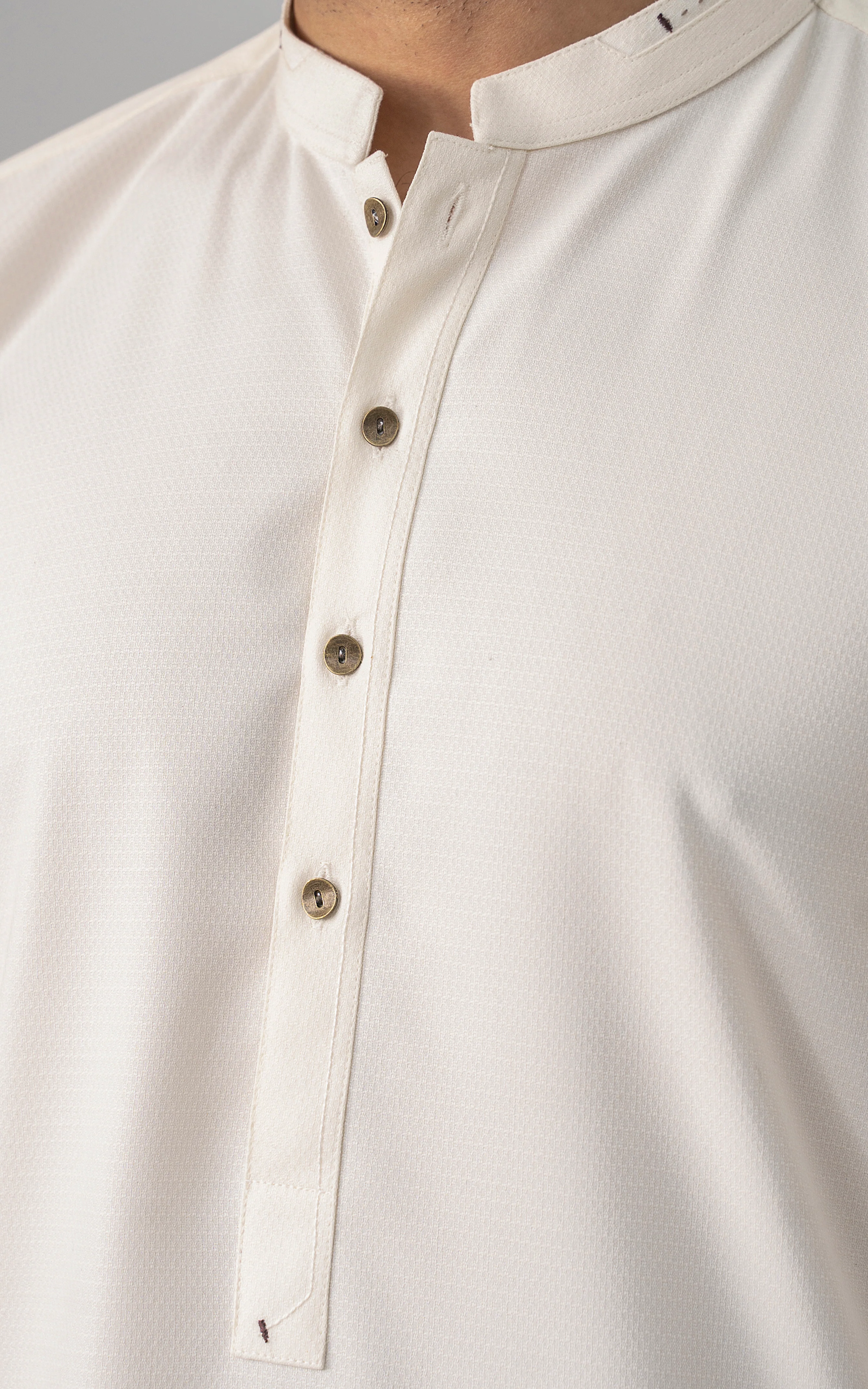 TEXTURED BLENDED WASH & WEAR - SIGNATURE COLLECTION OFF WHITE - Image 2