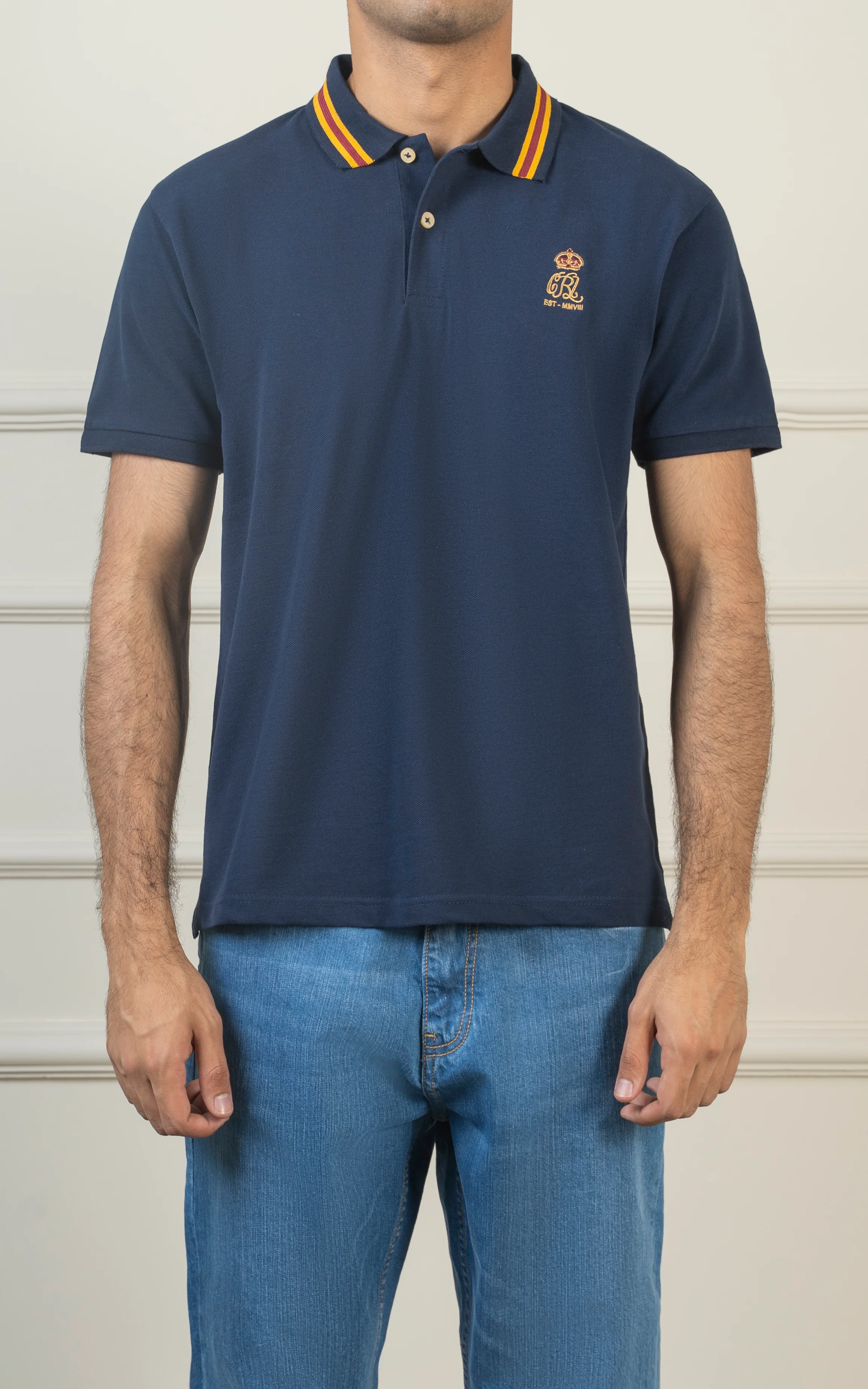 TIPPING COLLAR POLO NAVY - Image 3