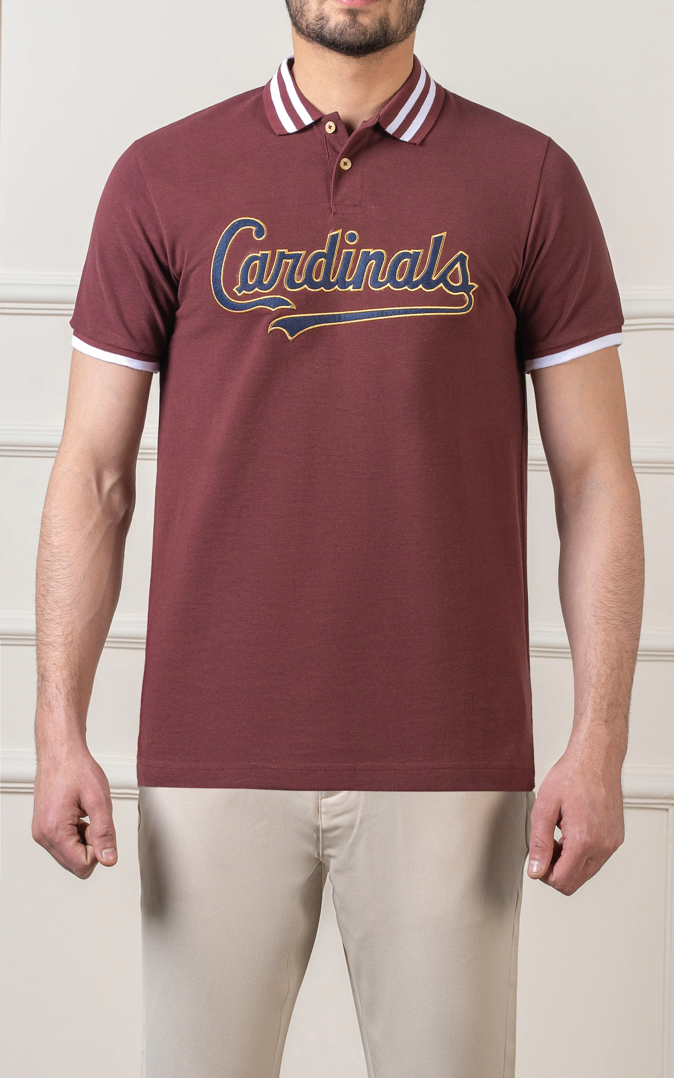 TIPPING FASHION POLO MAROON