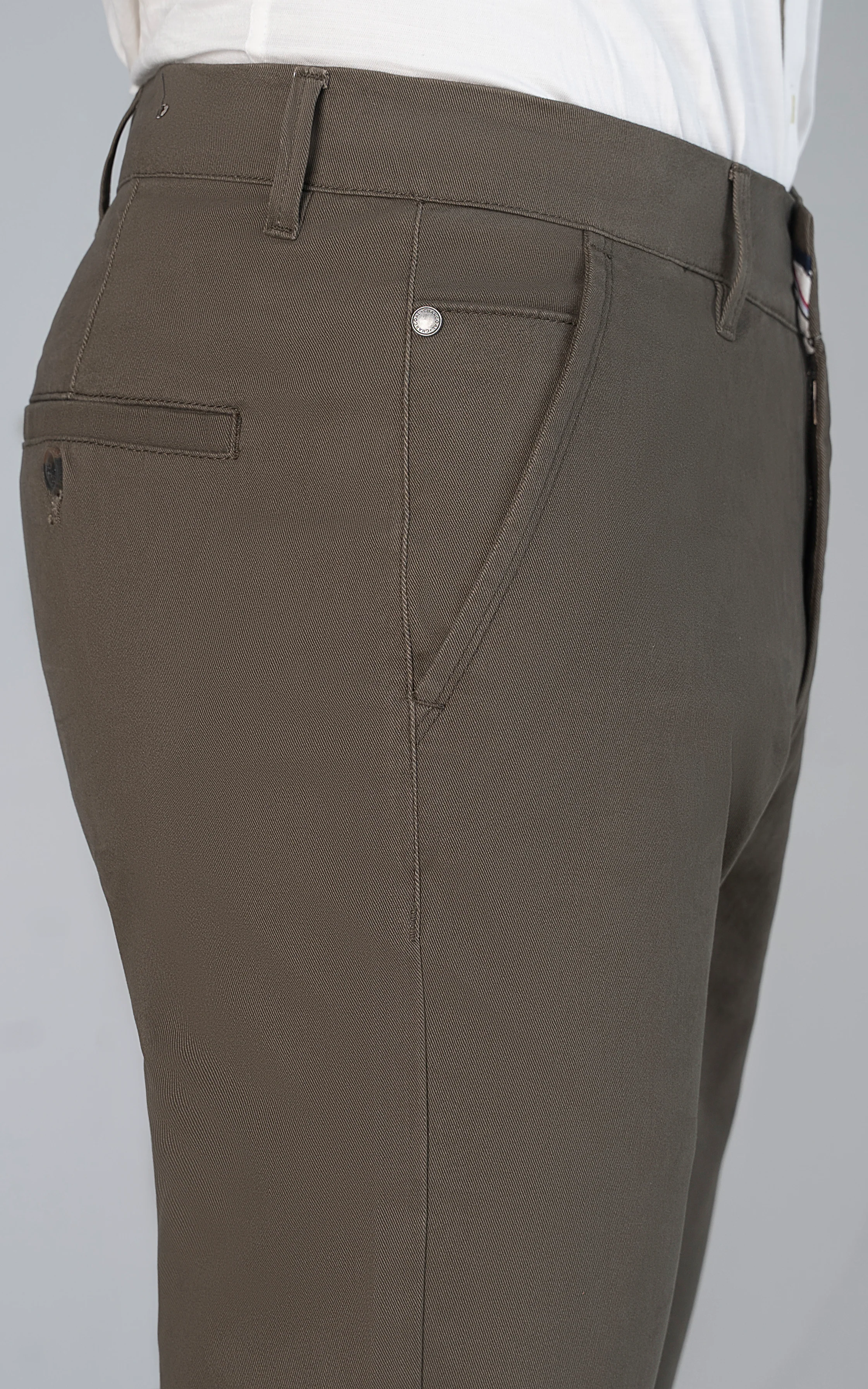 TWILL CROSS POCKET PANT OLIVE - Image 2