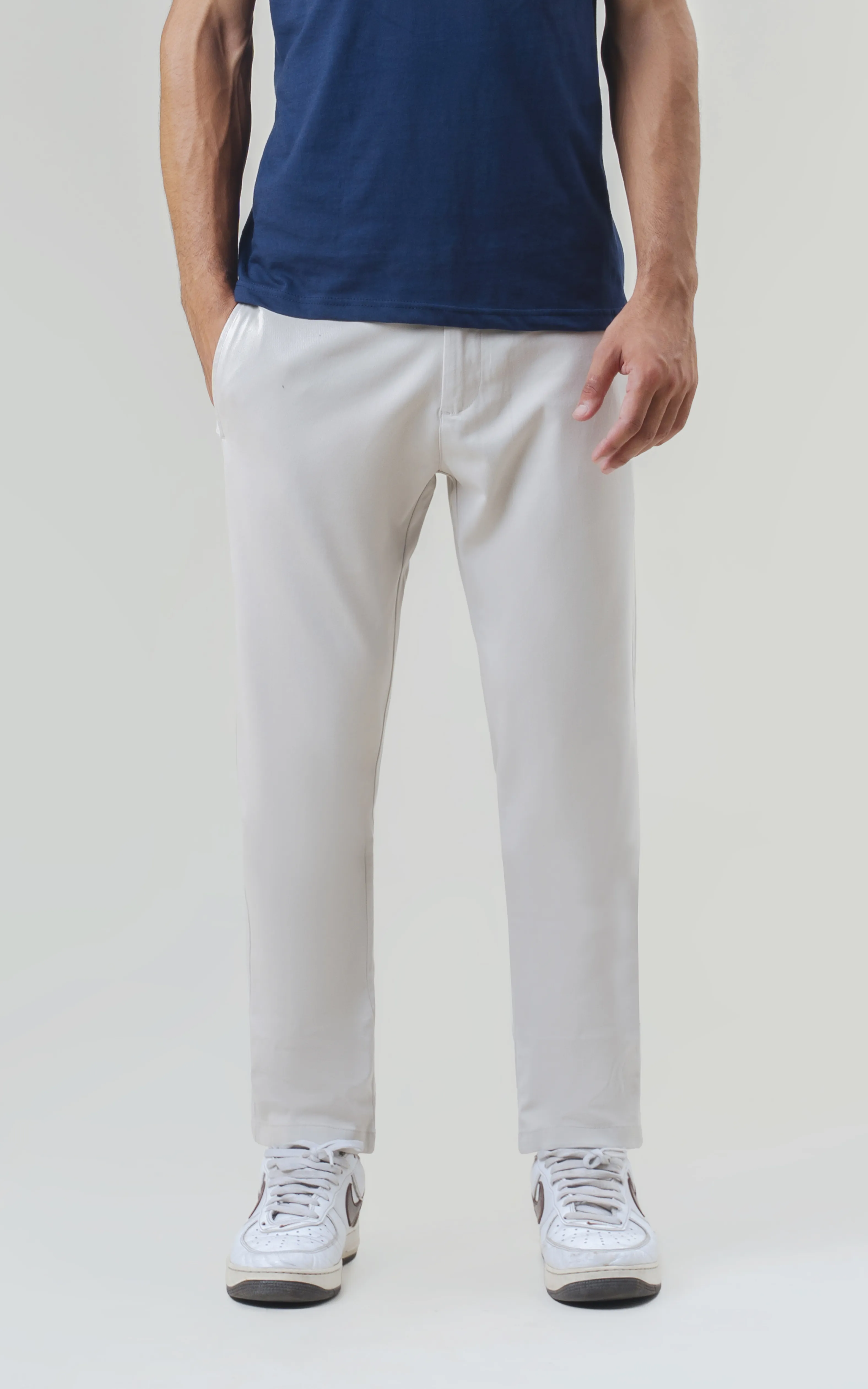 TWILL SMART FIT CASUAL PANT BEIGE - Image 4
