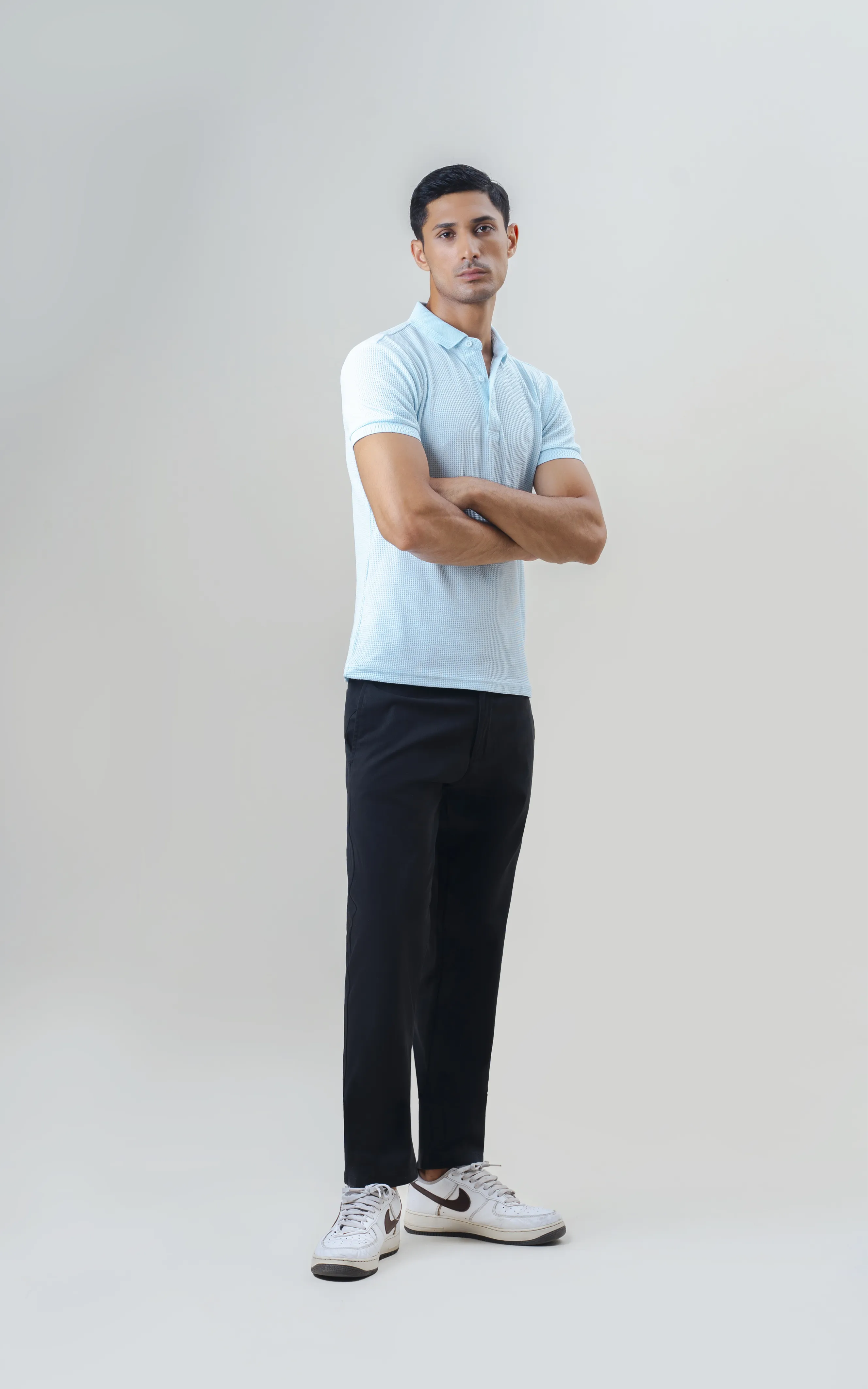 TWILL SMART FIT CASUAL PANT BLACK
