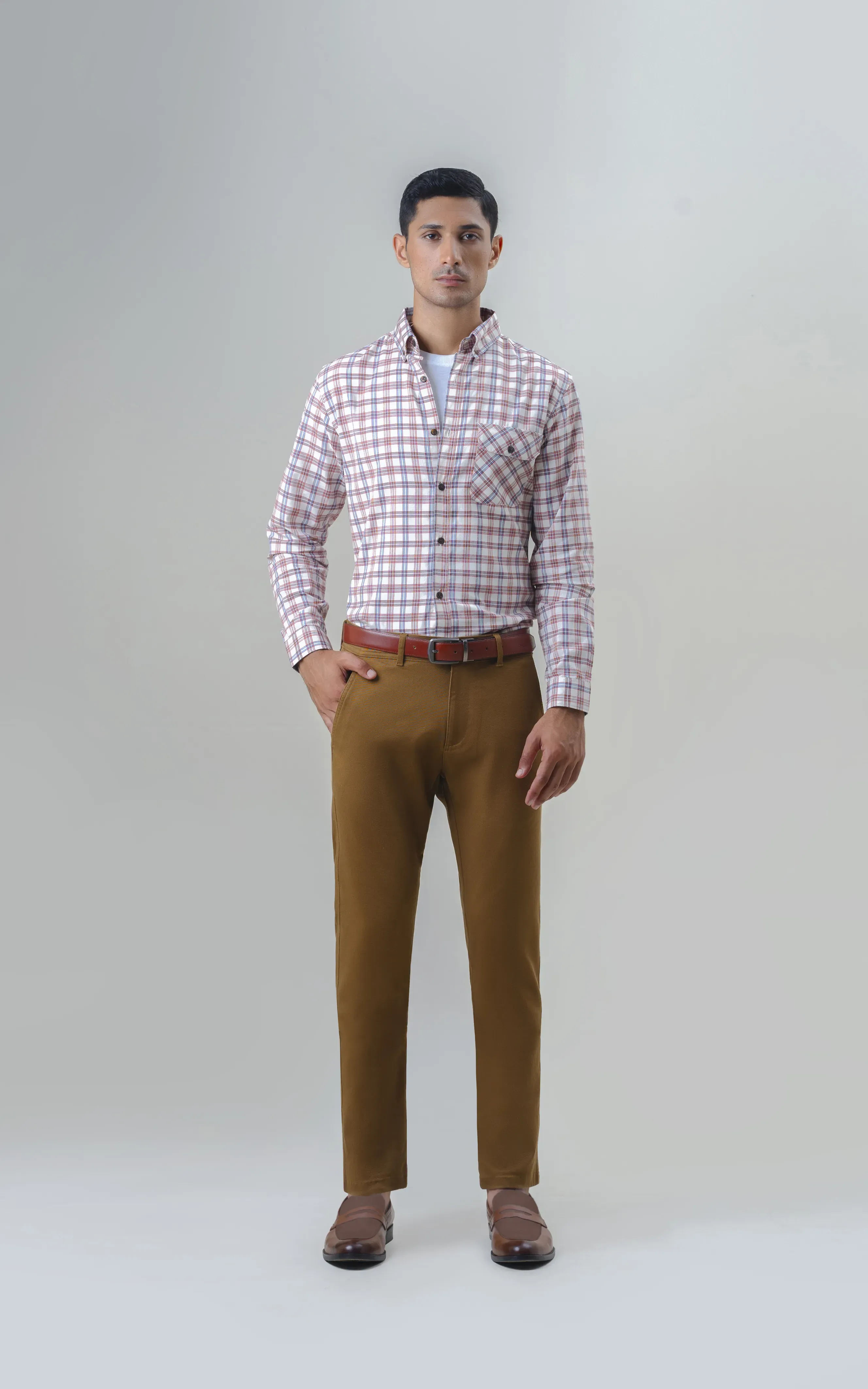 TWILL SMART FIT CASUAL PANT CAMEL