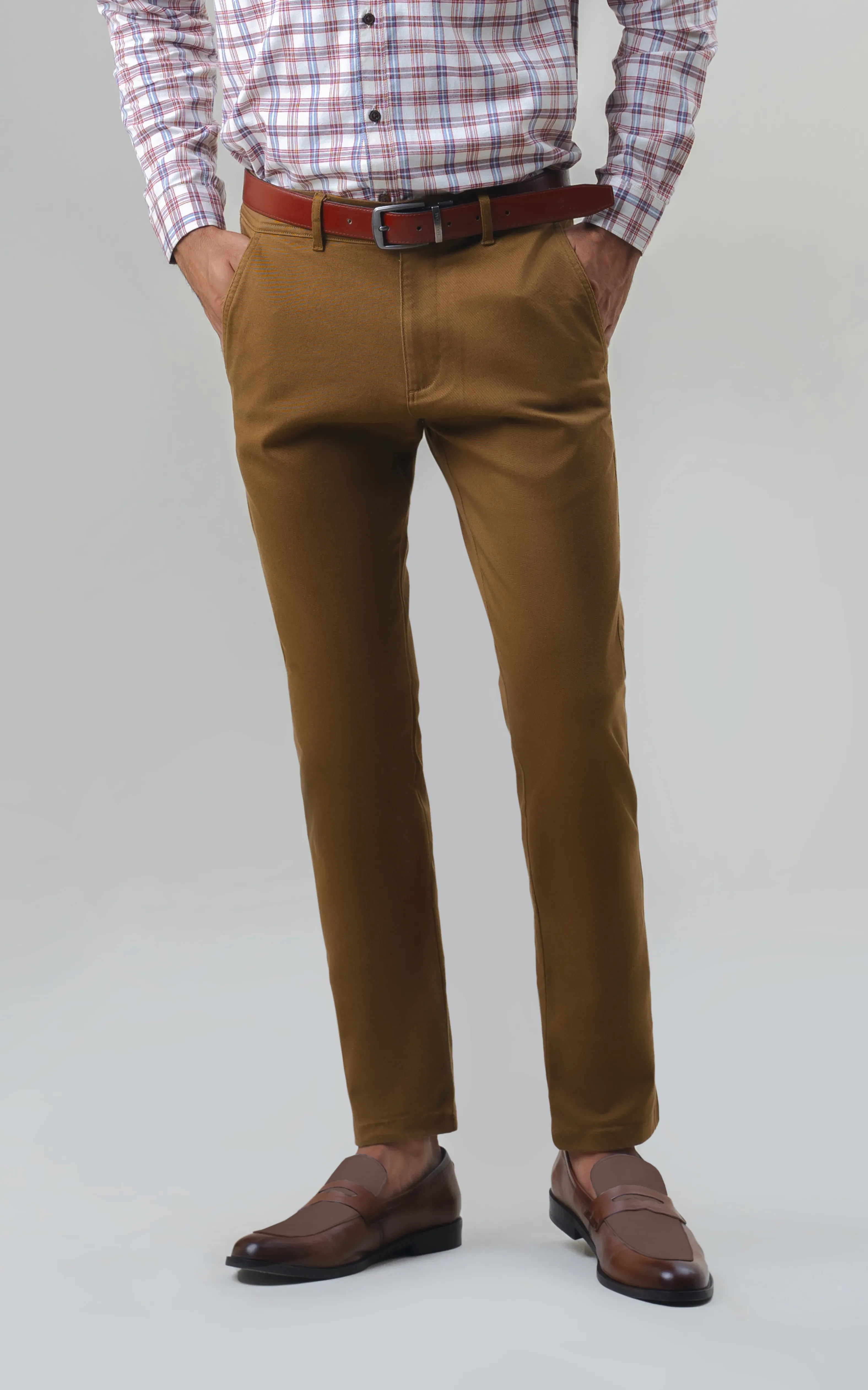 TWILL SMART FIT CASUAL PANT CAMEL - Image 5