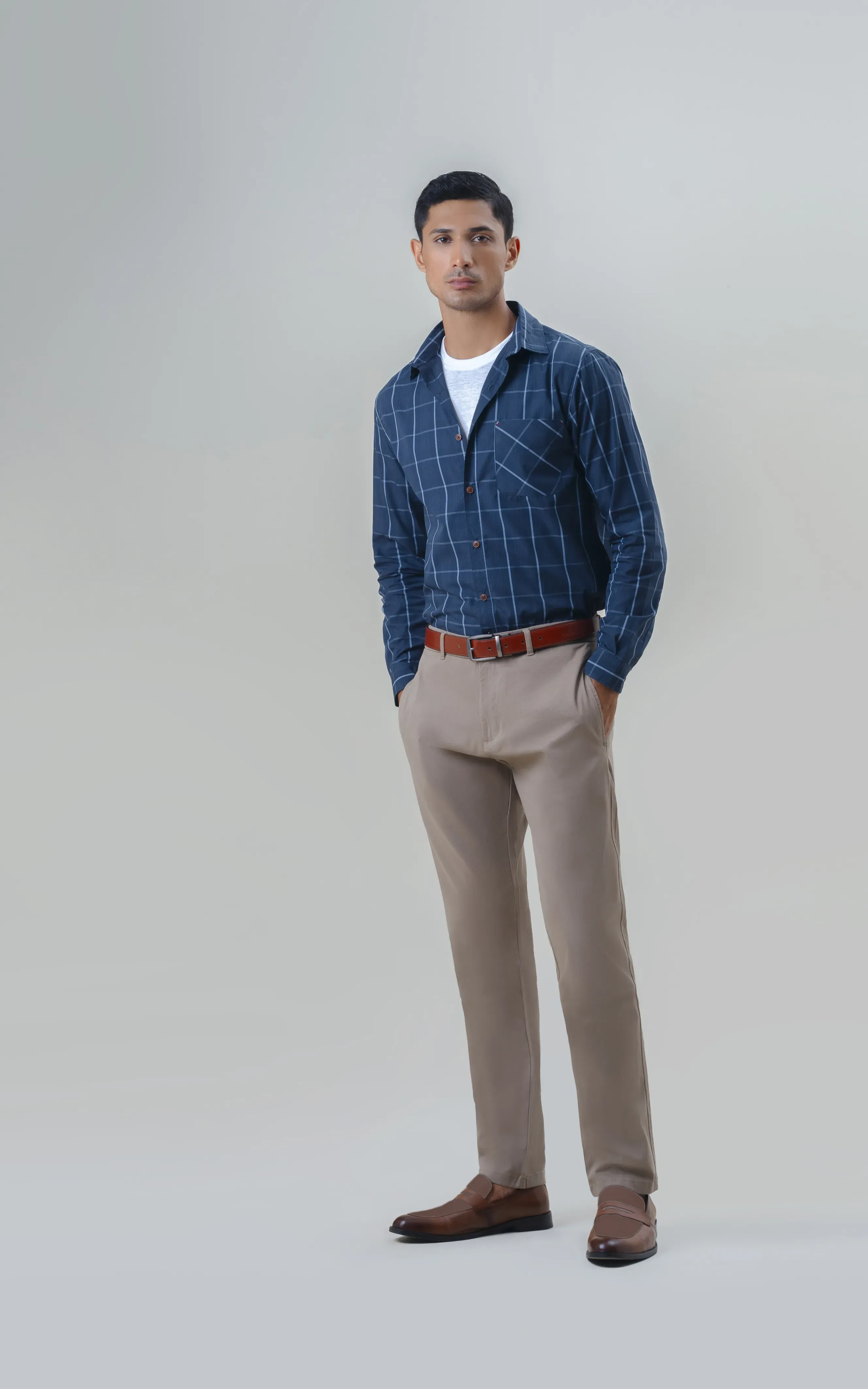 TWILL SMART FIT CASUAL PANT KHAKI