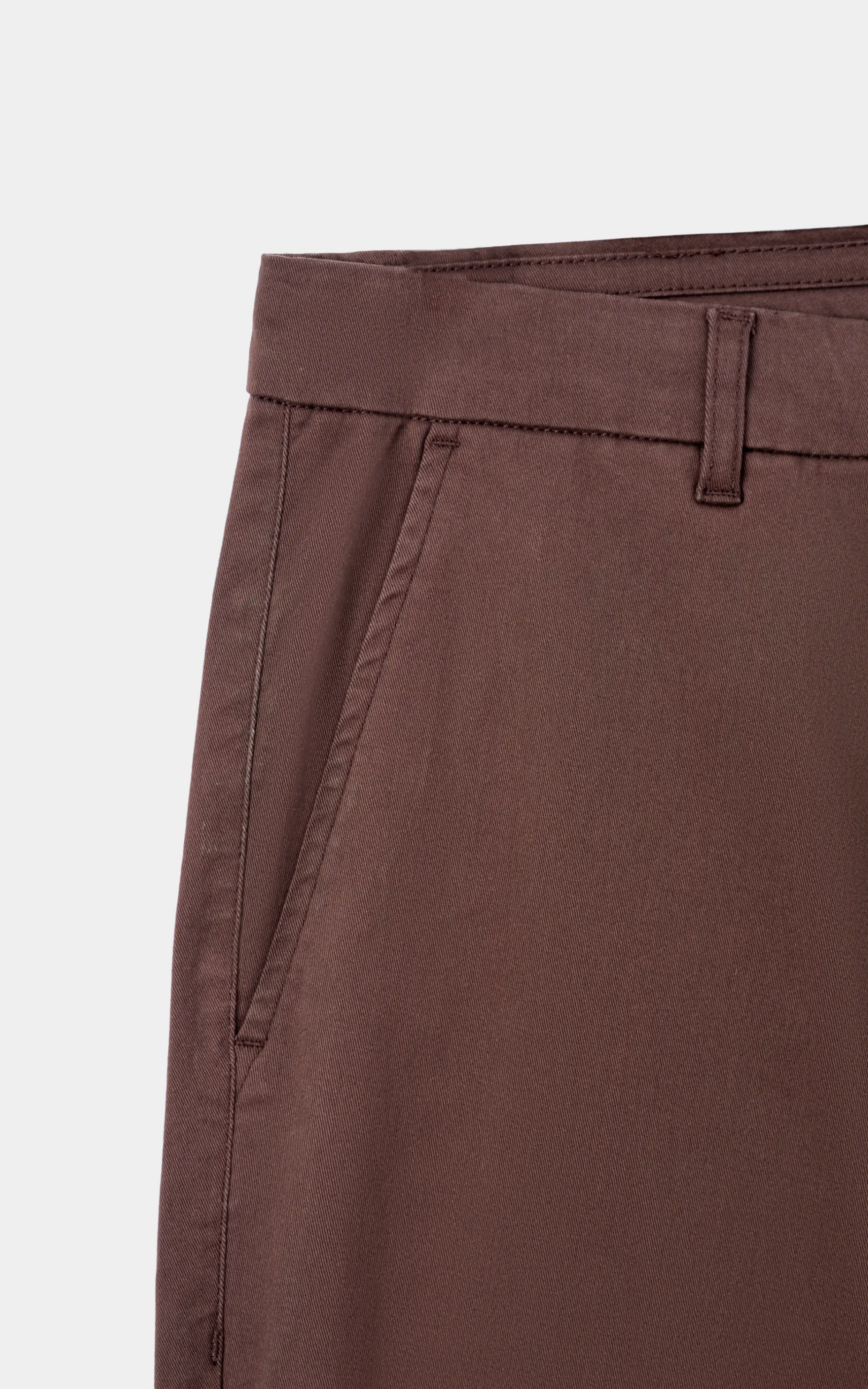 TWILL SMART FIT PANT DARK BROWN - Image 2