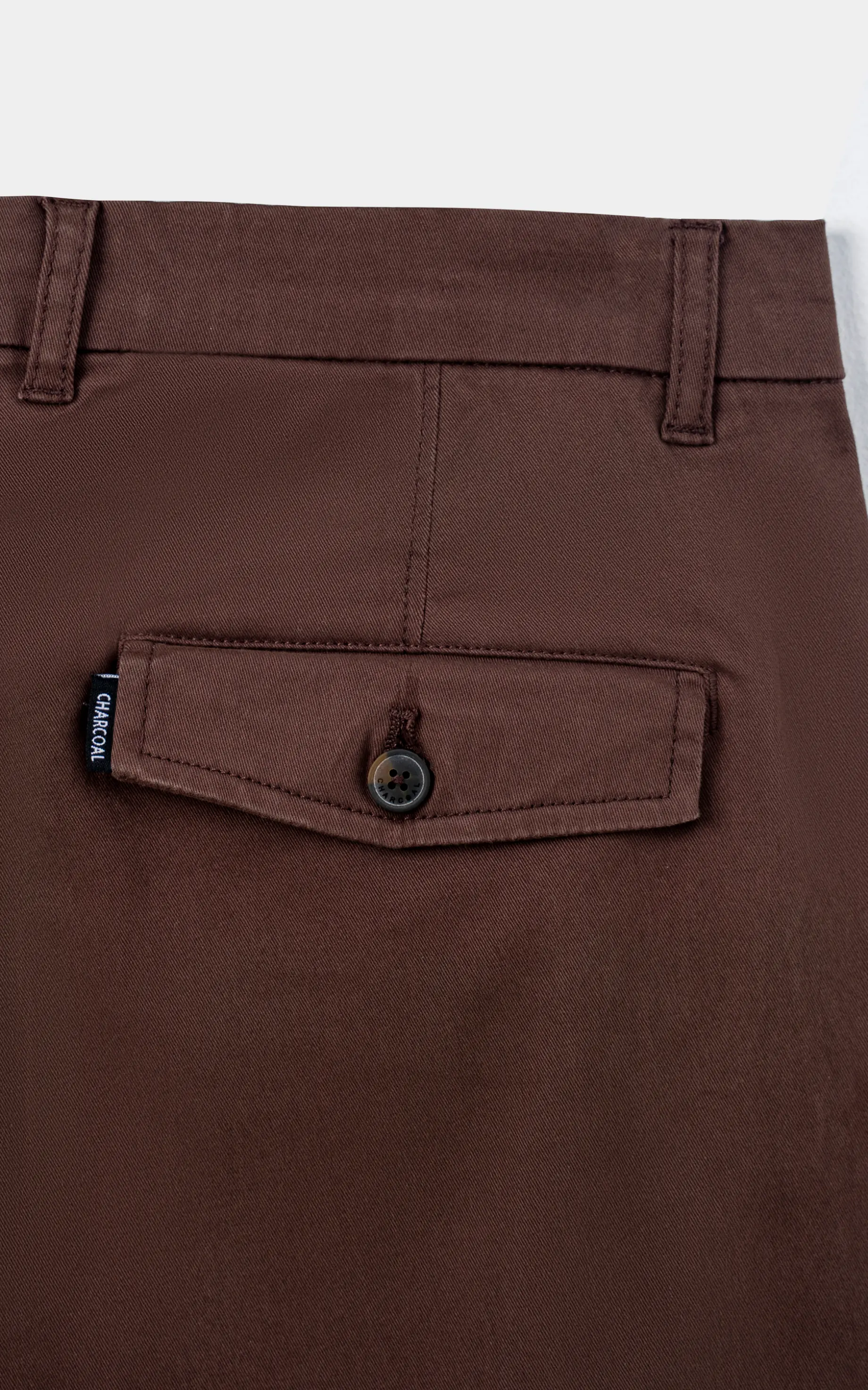TWILL SMART FIT PANT DARK BROWN - Image 3